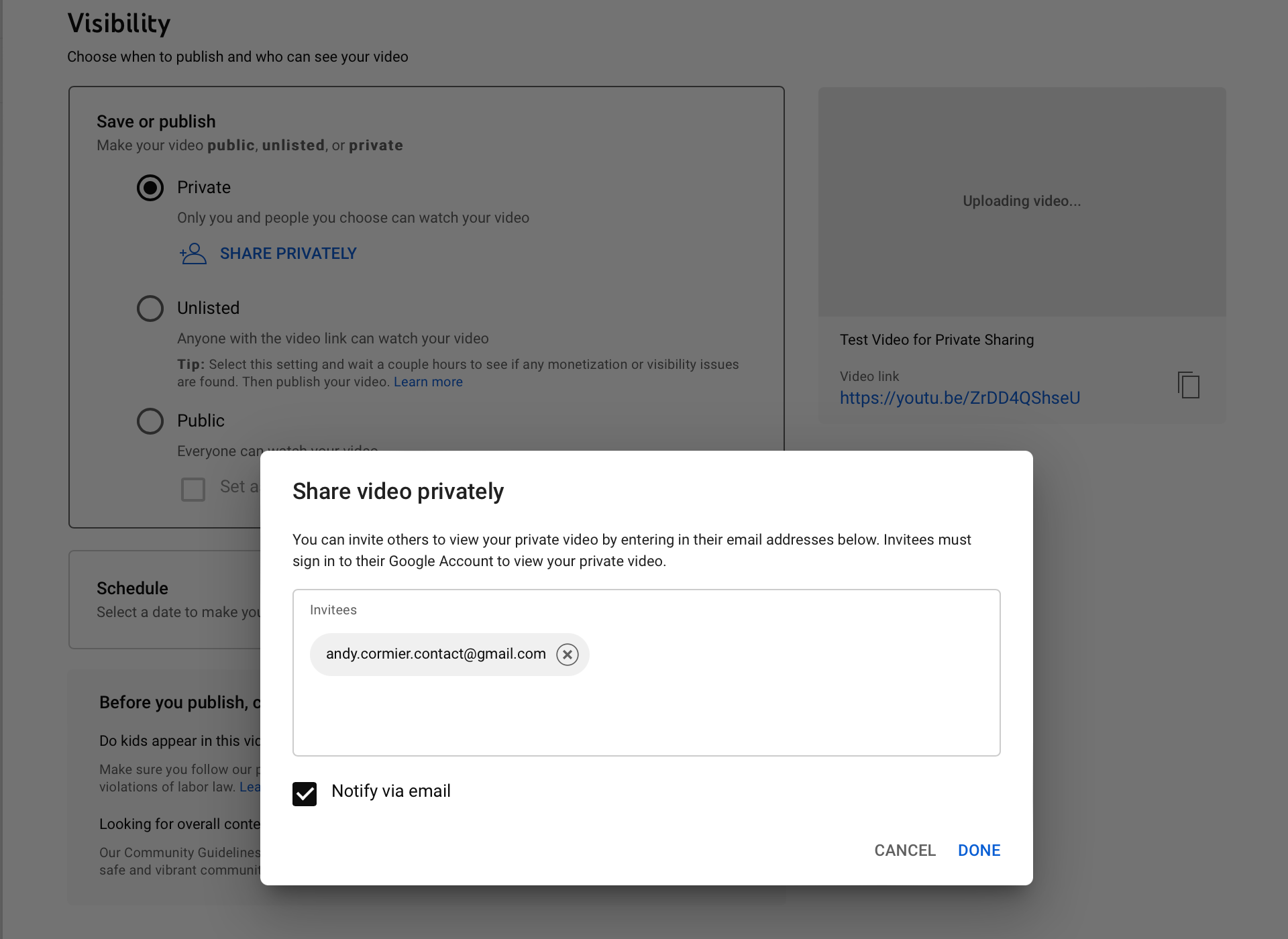 How to watch your hot sale private videos on youtube