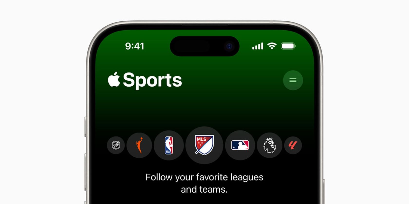 Apple Sports app on an iPhone