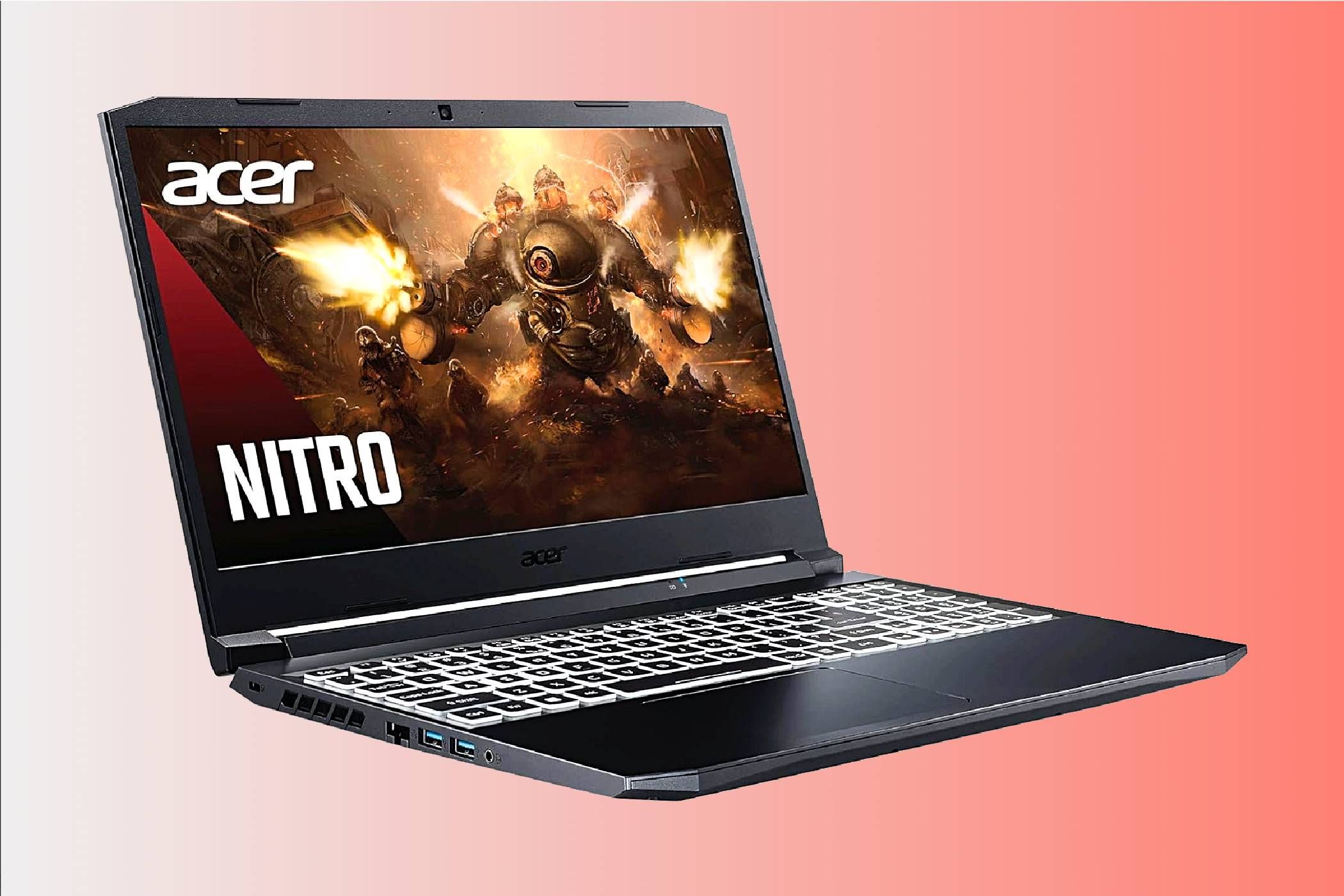 An Acer Nitro 5 budget gaming laptop