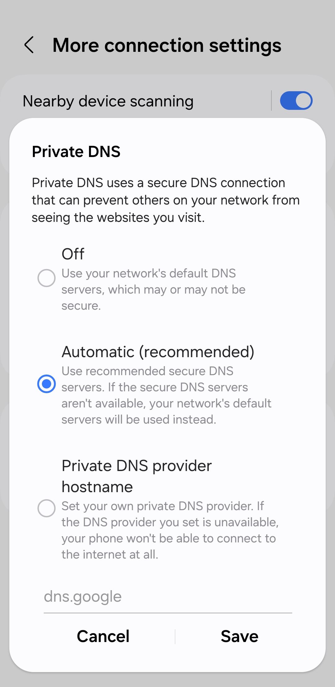 تنظیمات DNS را در Android-1 پیکربندی کنید