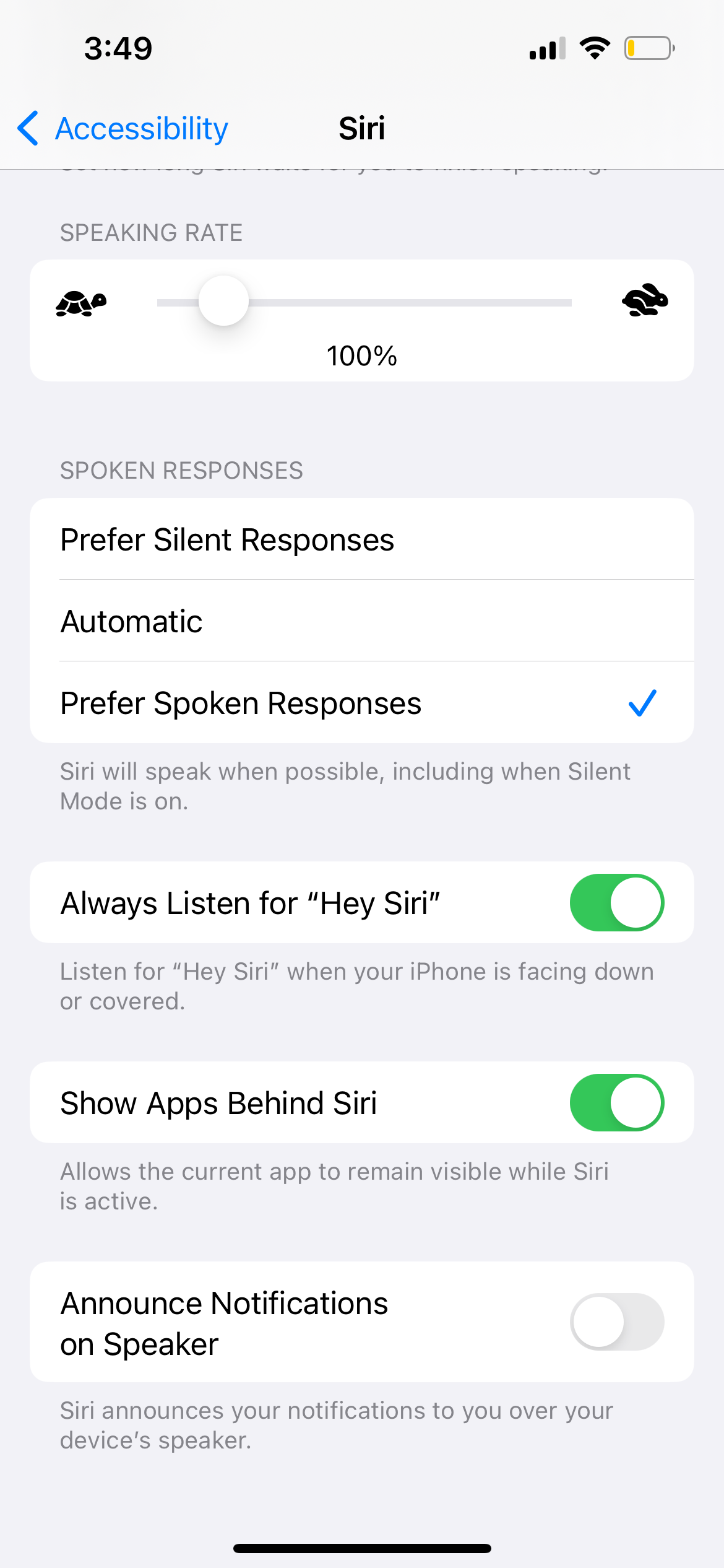 iphone siri settings in accessibility