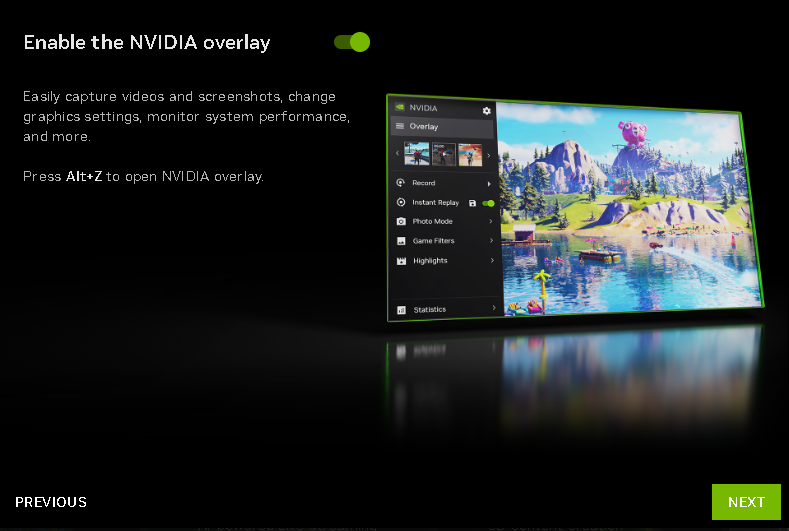 nvidia app - overlay