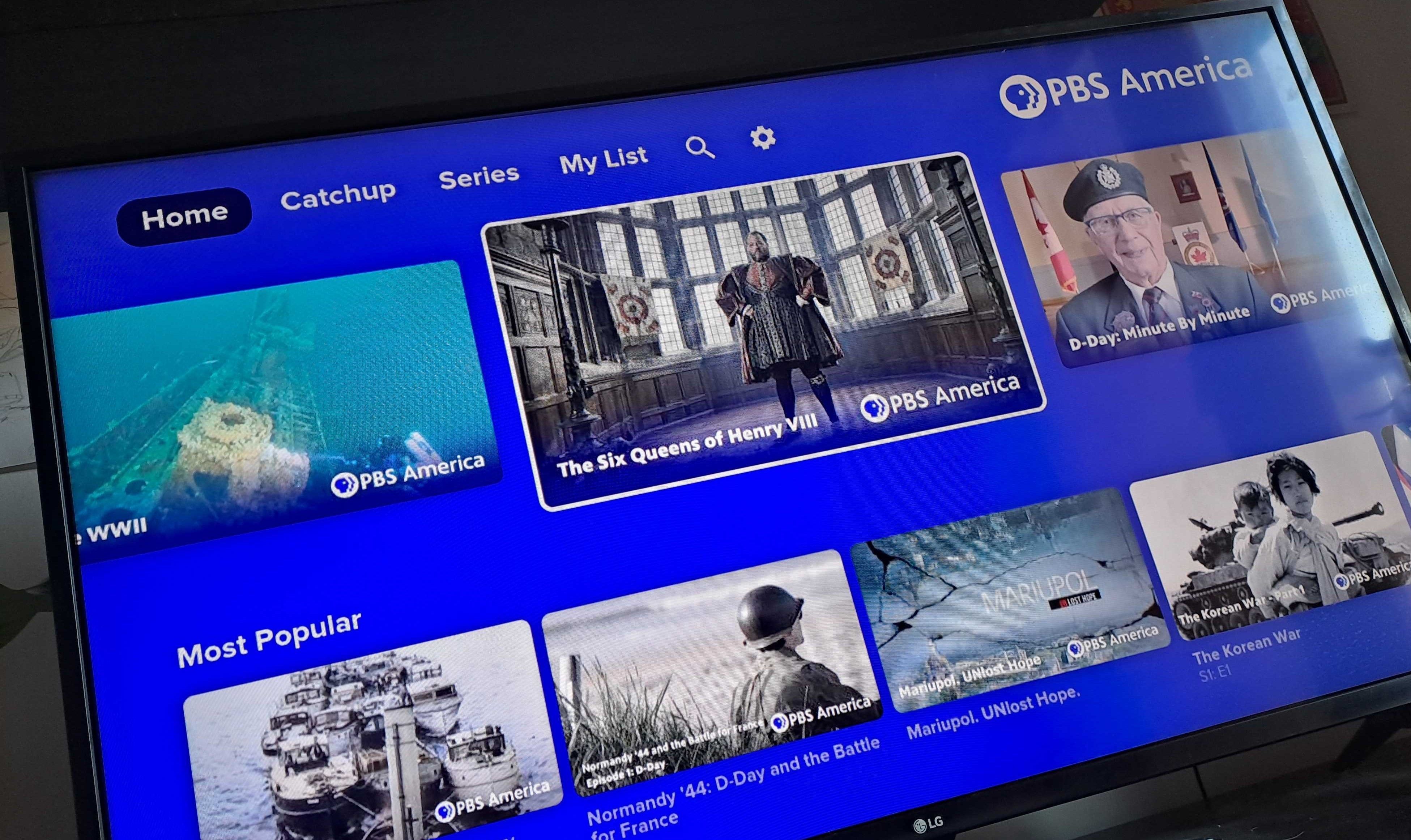 تصویر برنامه pbs در تلویزیون هوشمند