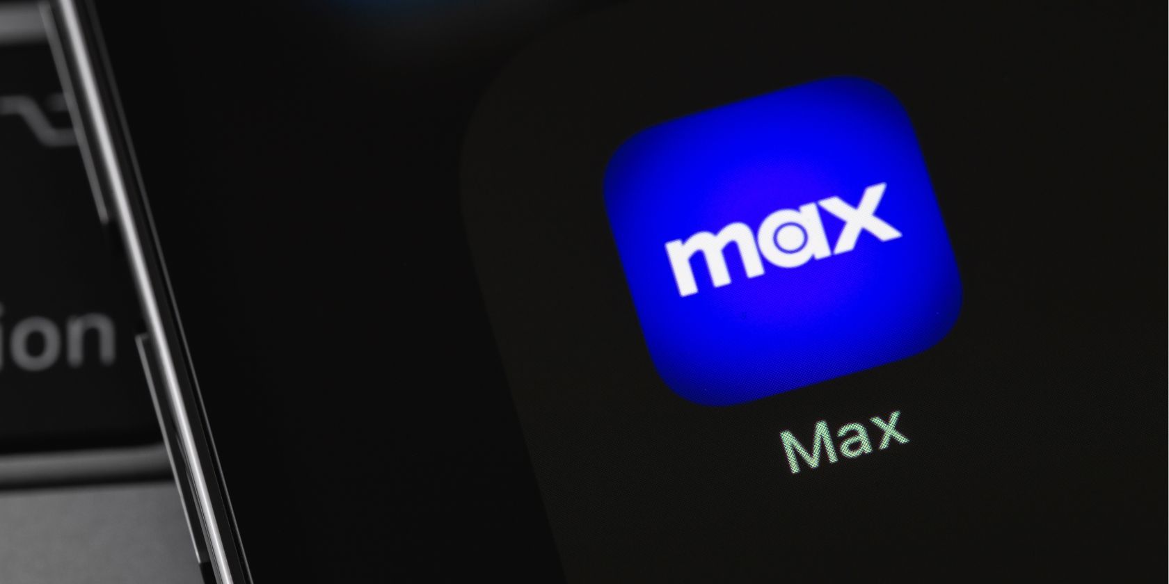 the max logo on a smartphone