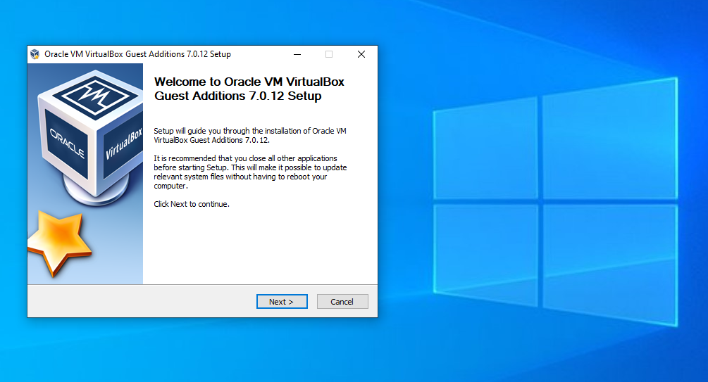 Configurare VirtualBox Guest Additions