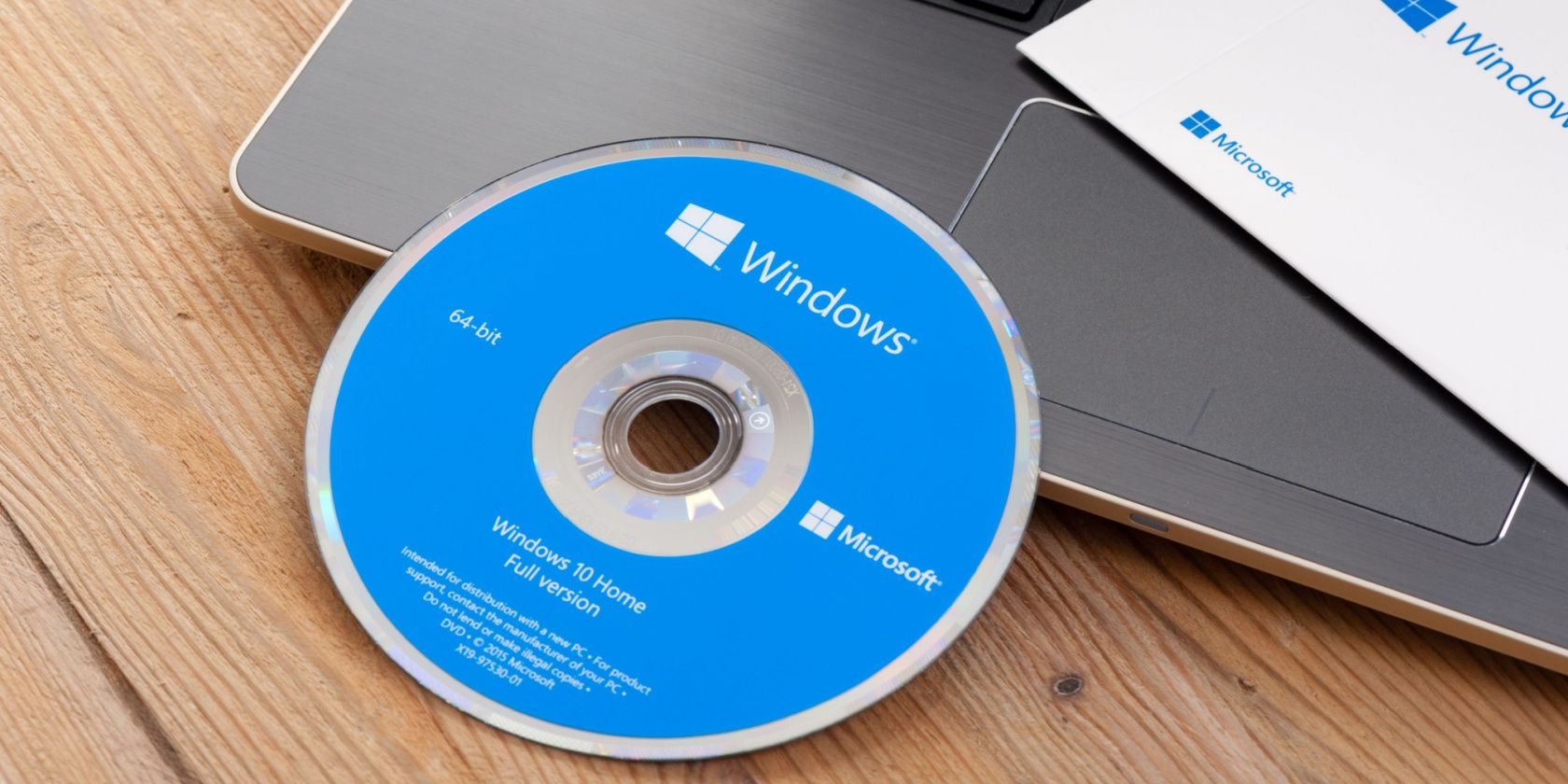 Windows 10 Install Disc on a laptop