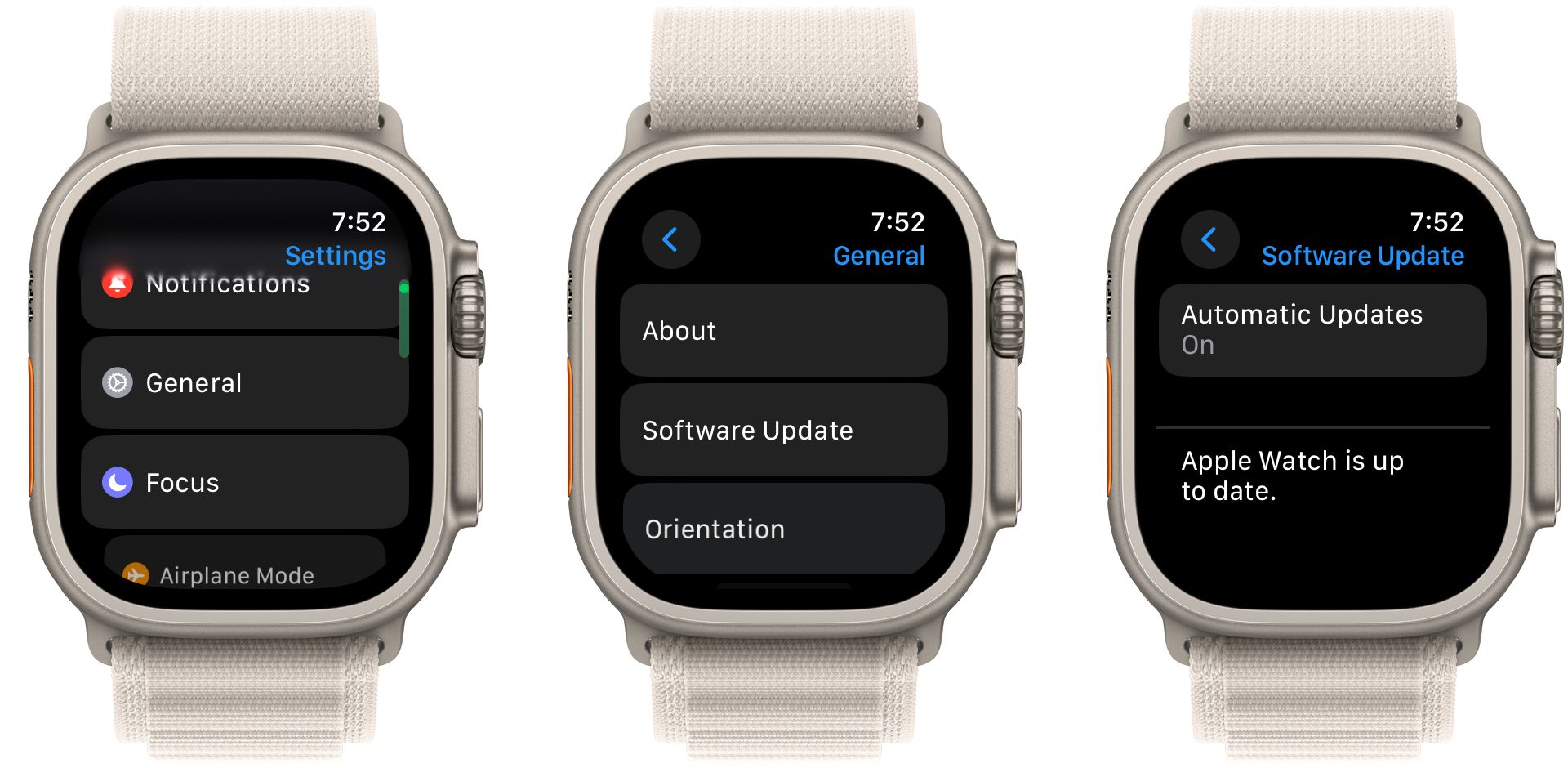apple watch software update