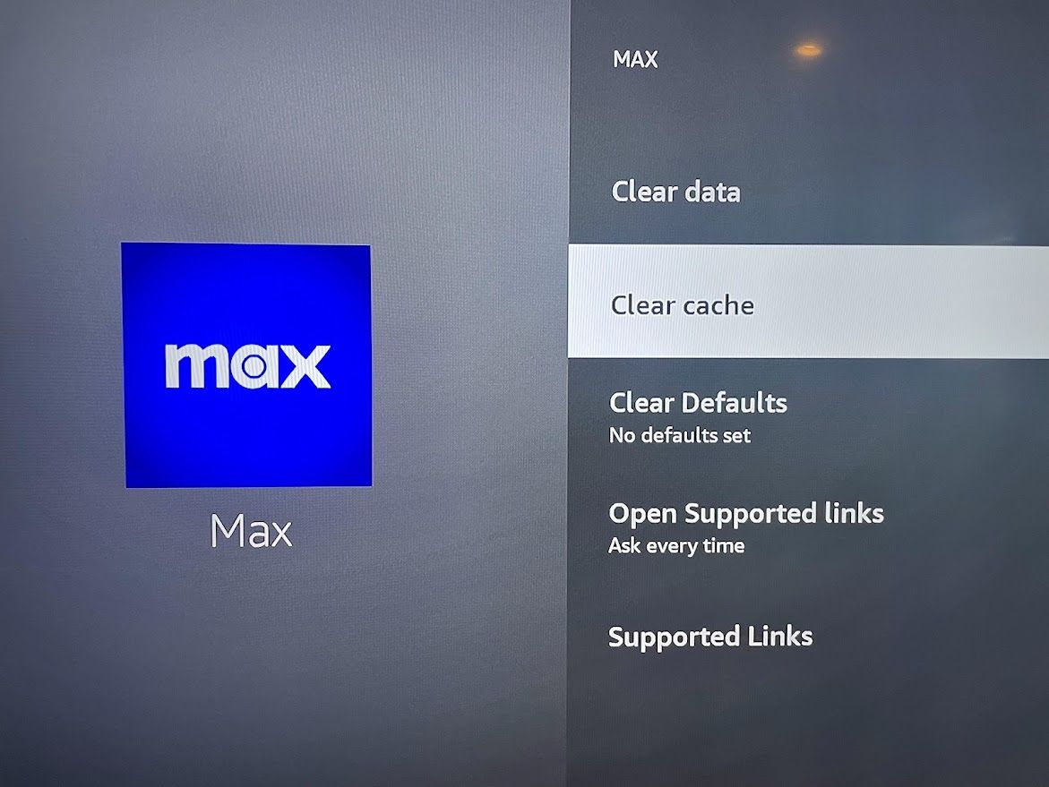 You can select Clear Cache in the menu