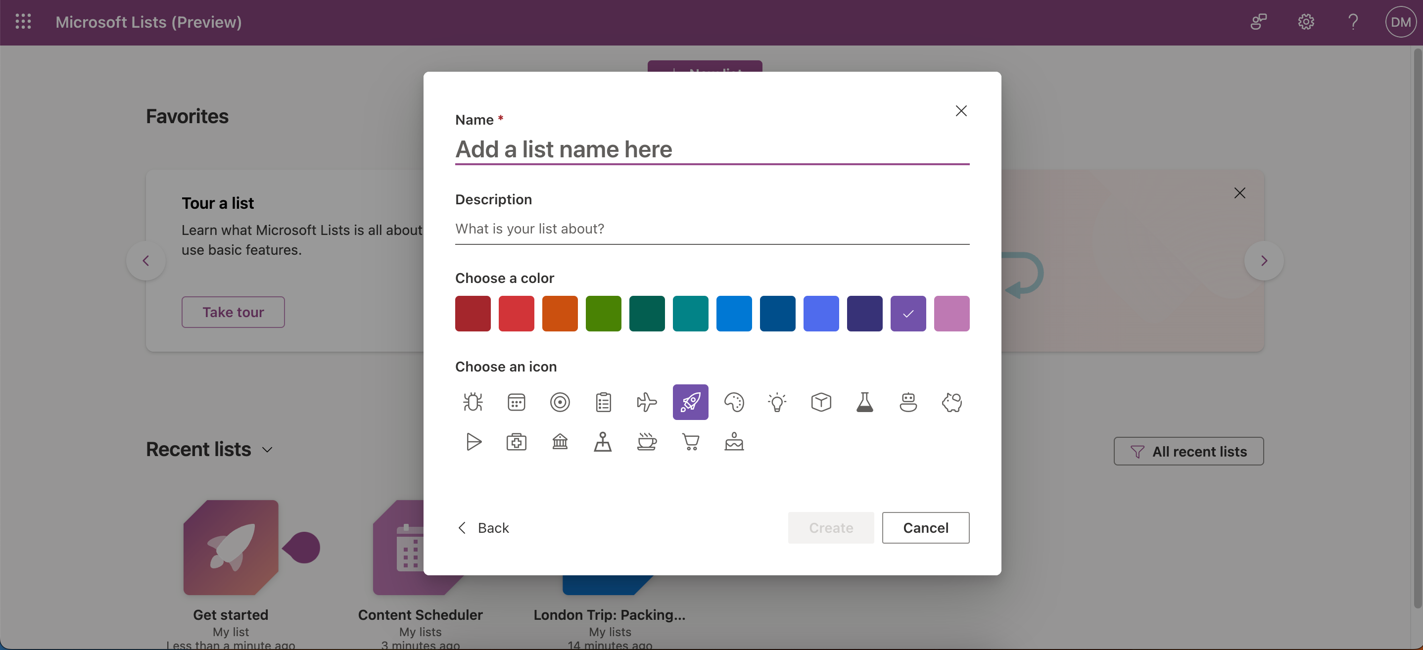 Customize Name and Icon in the Microsoft Lists App