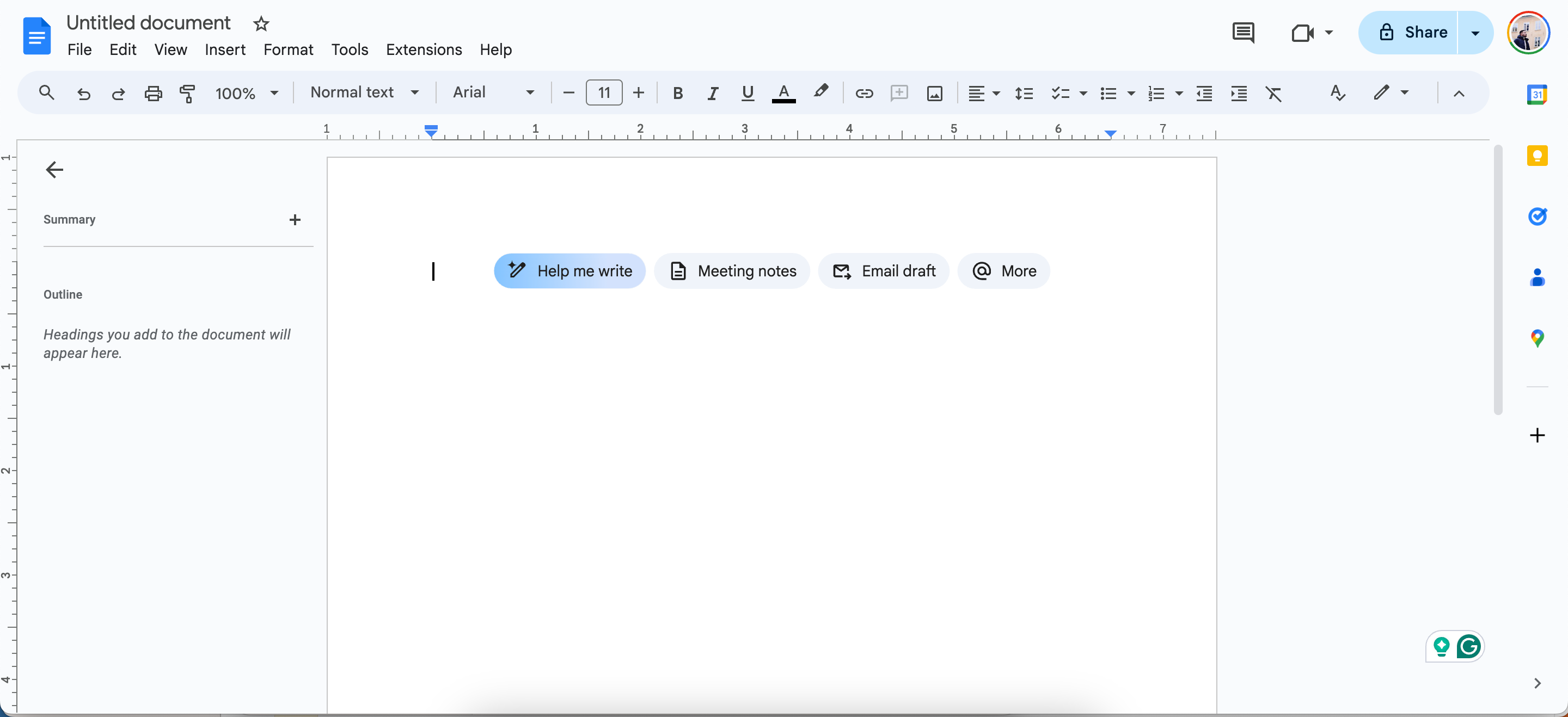 Use Gemini to Help You Write in a Google Doc