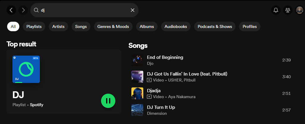 Searching for the AI DJ on Spotify