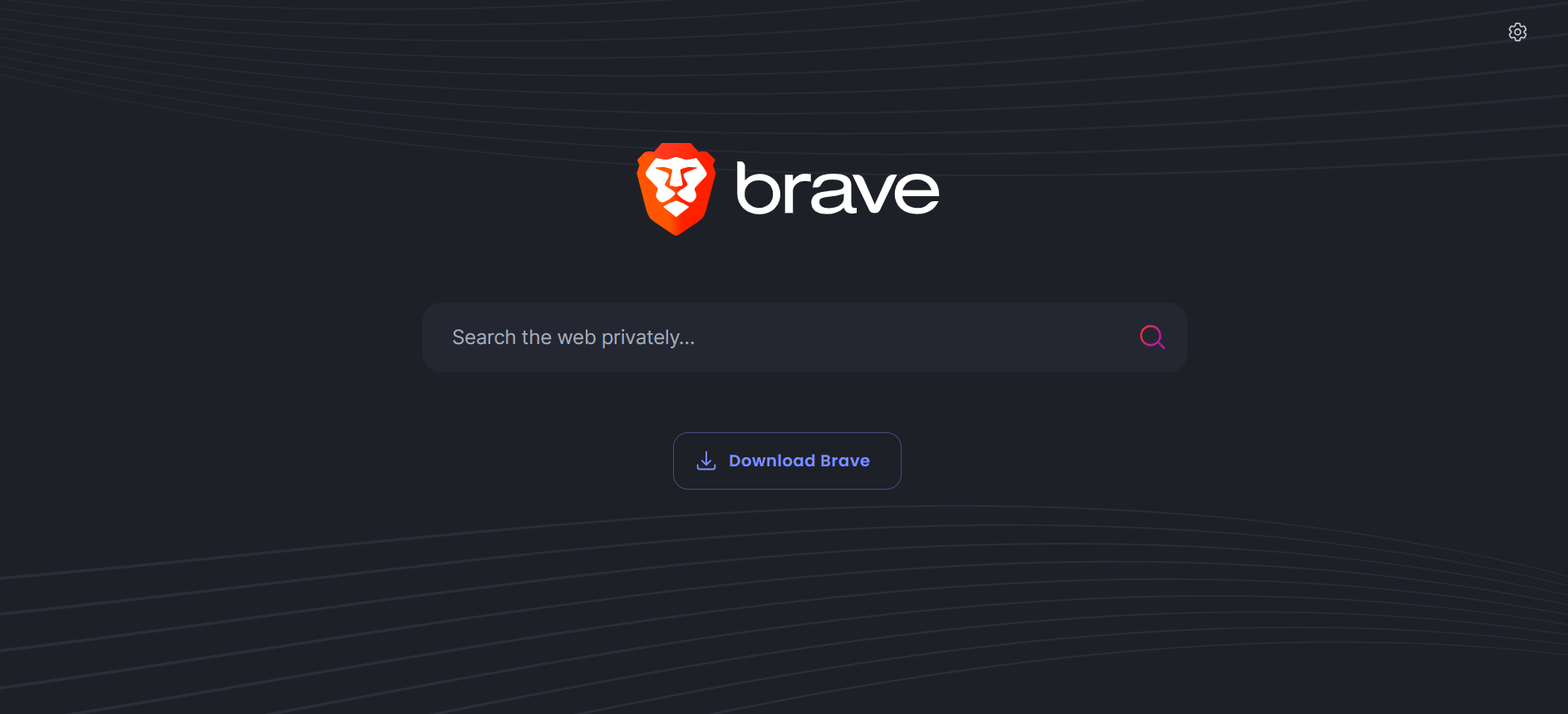 The Brave Search Engine Homepage