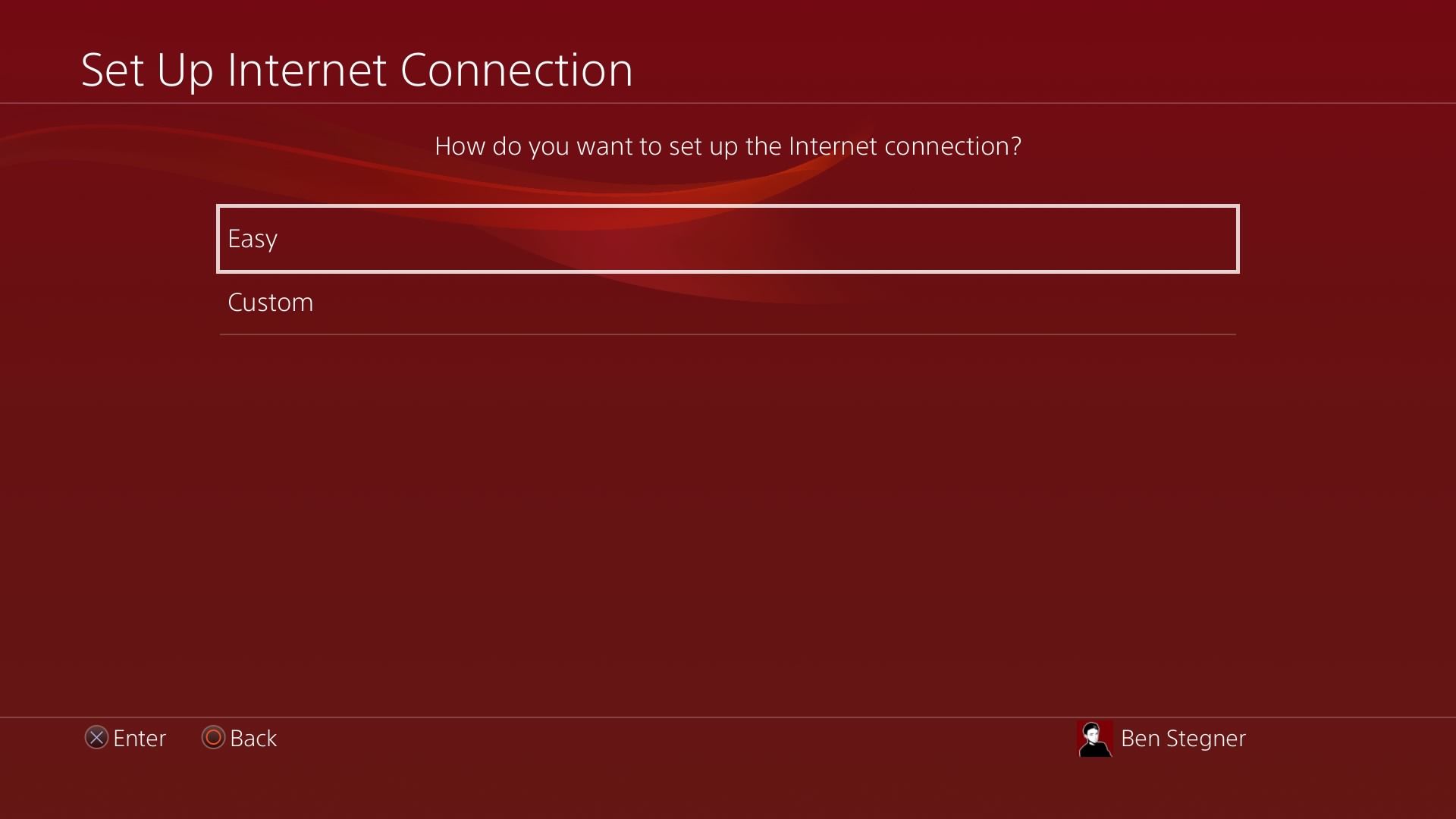 PS4 Set Up Network Connection