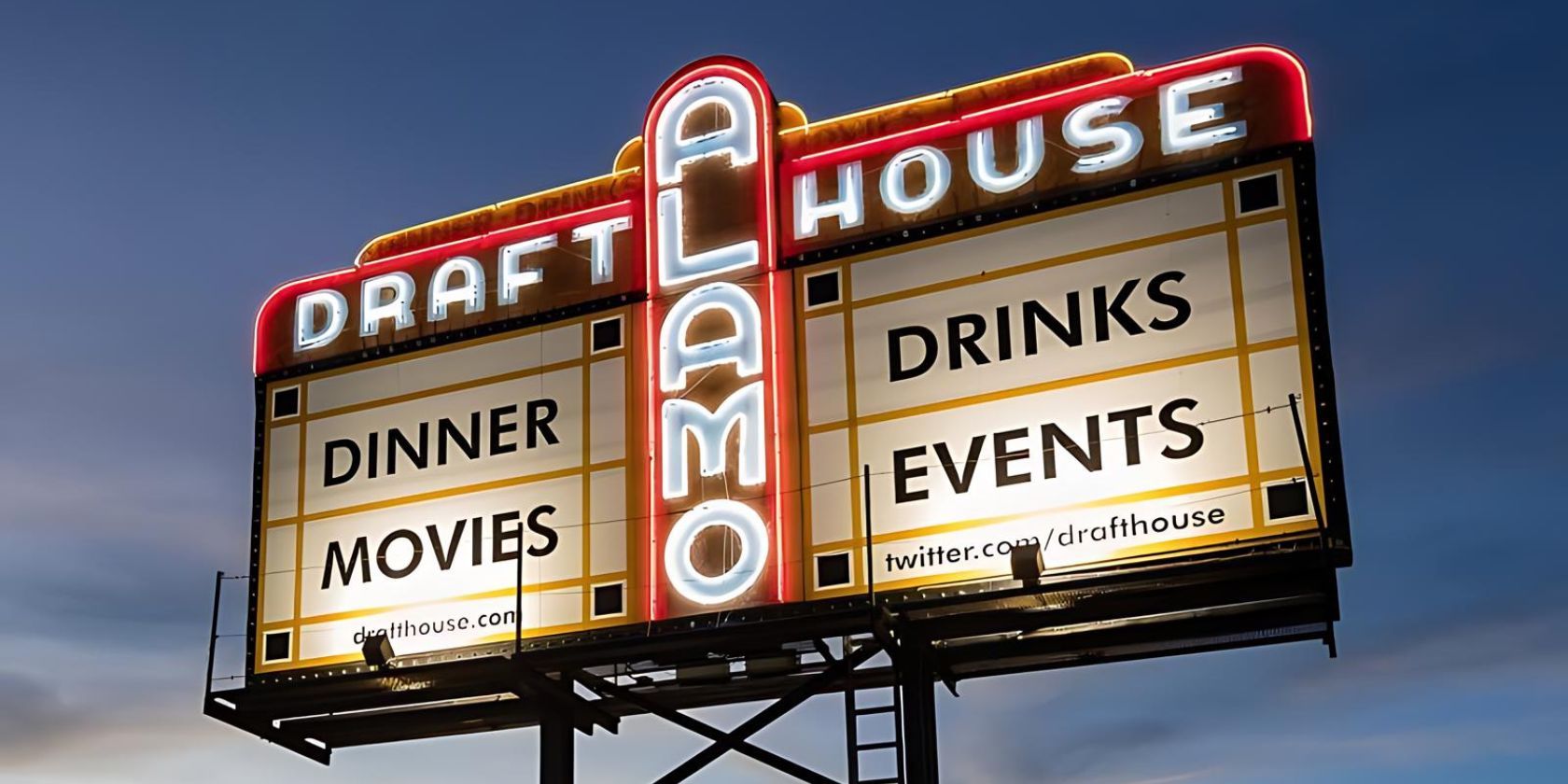 Alamo Drafthouse Cinema billboard.