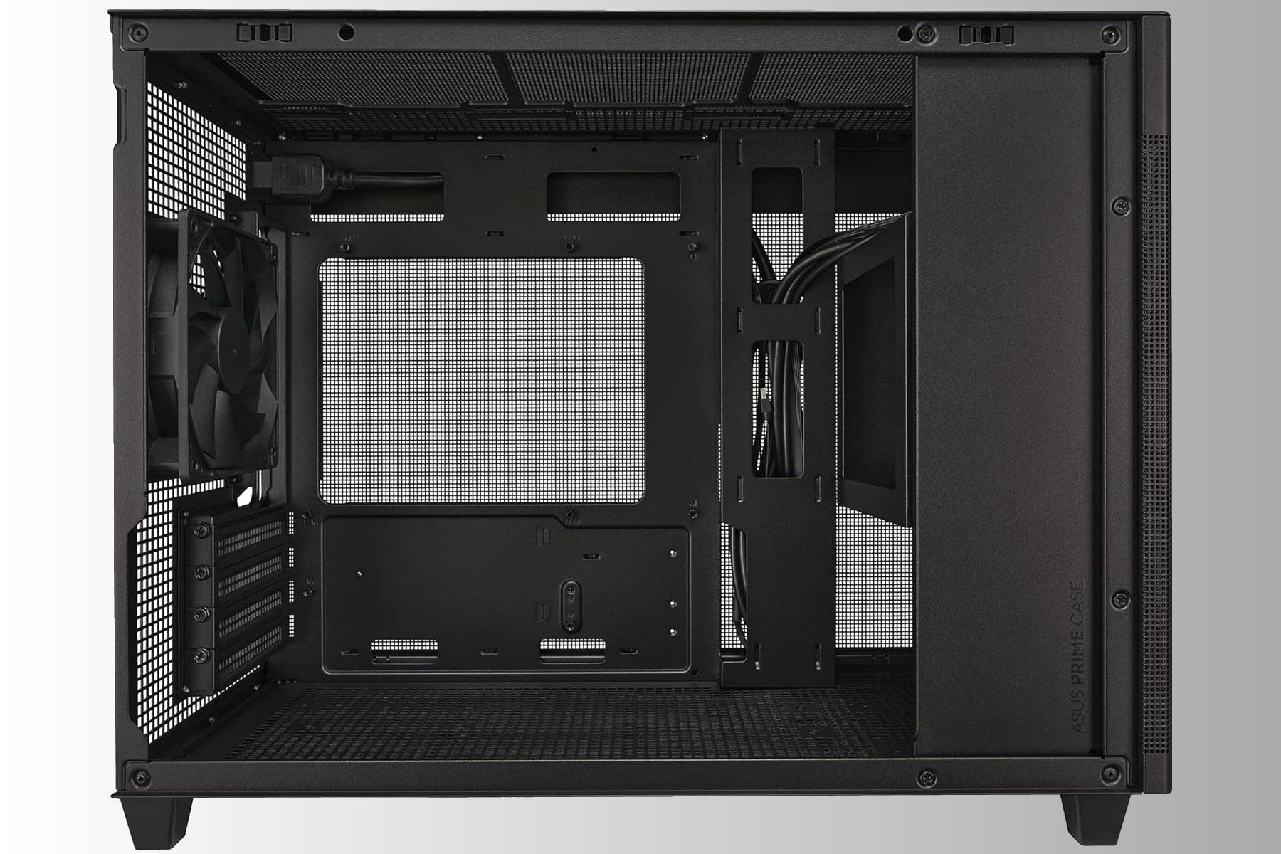 قاب کامپیوتر مشکی micro-atx asus prime ap201