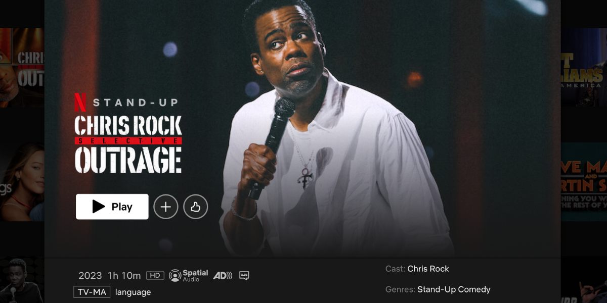 Chris Rock Selective Outrage on Netflix