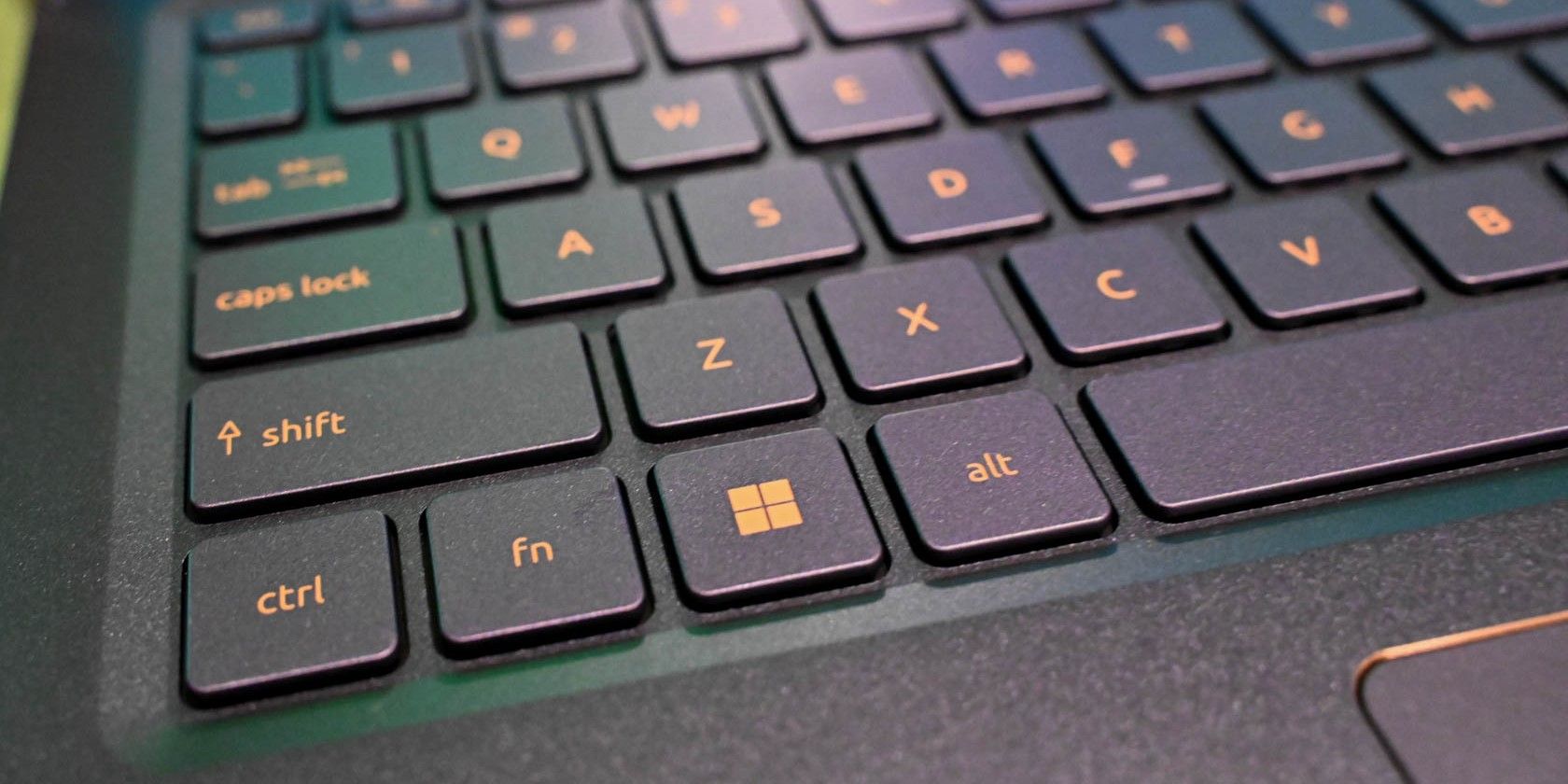 Close Up of Keys on the Acer Swift 14 Keyboard