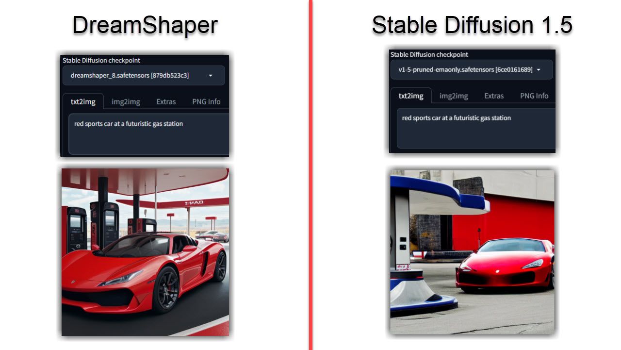 dreamshaper-stablediffusion-comparison