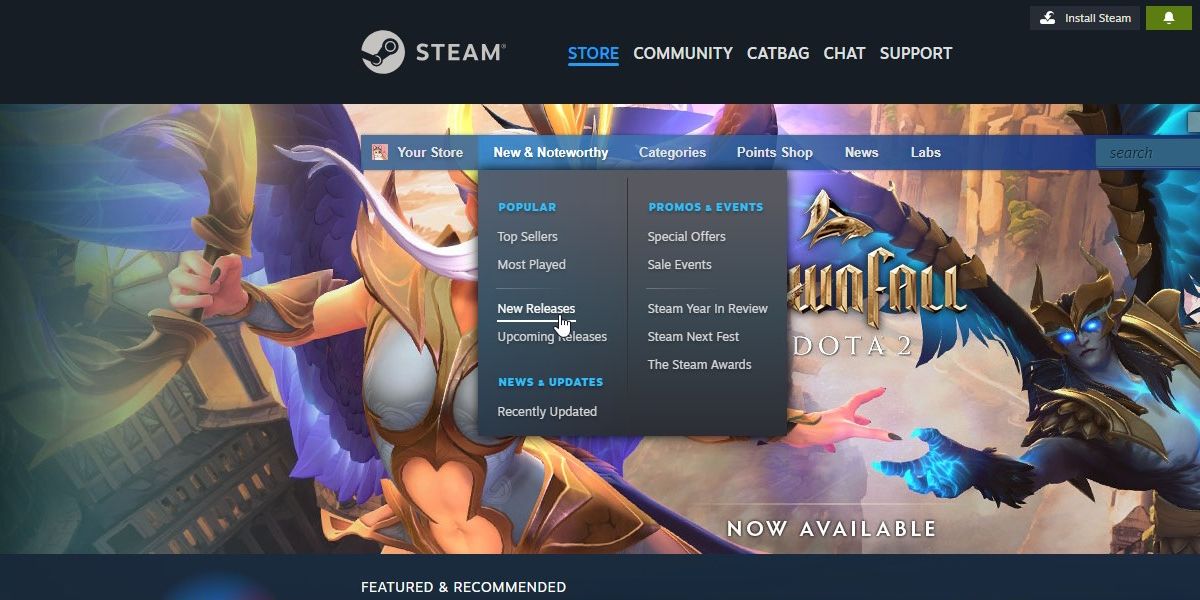 انتخاب بازی های جدید Steam