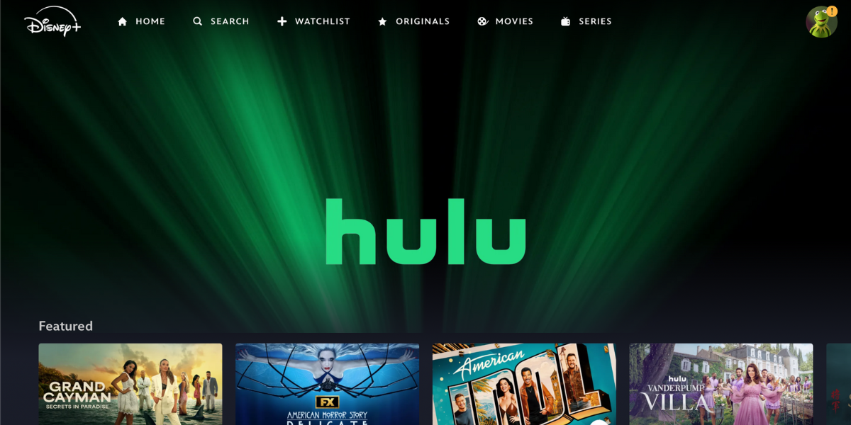 Hulu on Disney Plus Hub