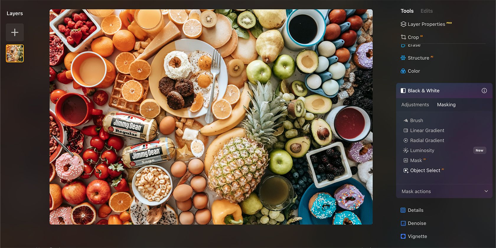 ماسک AI را انتخاب کنید
