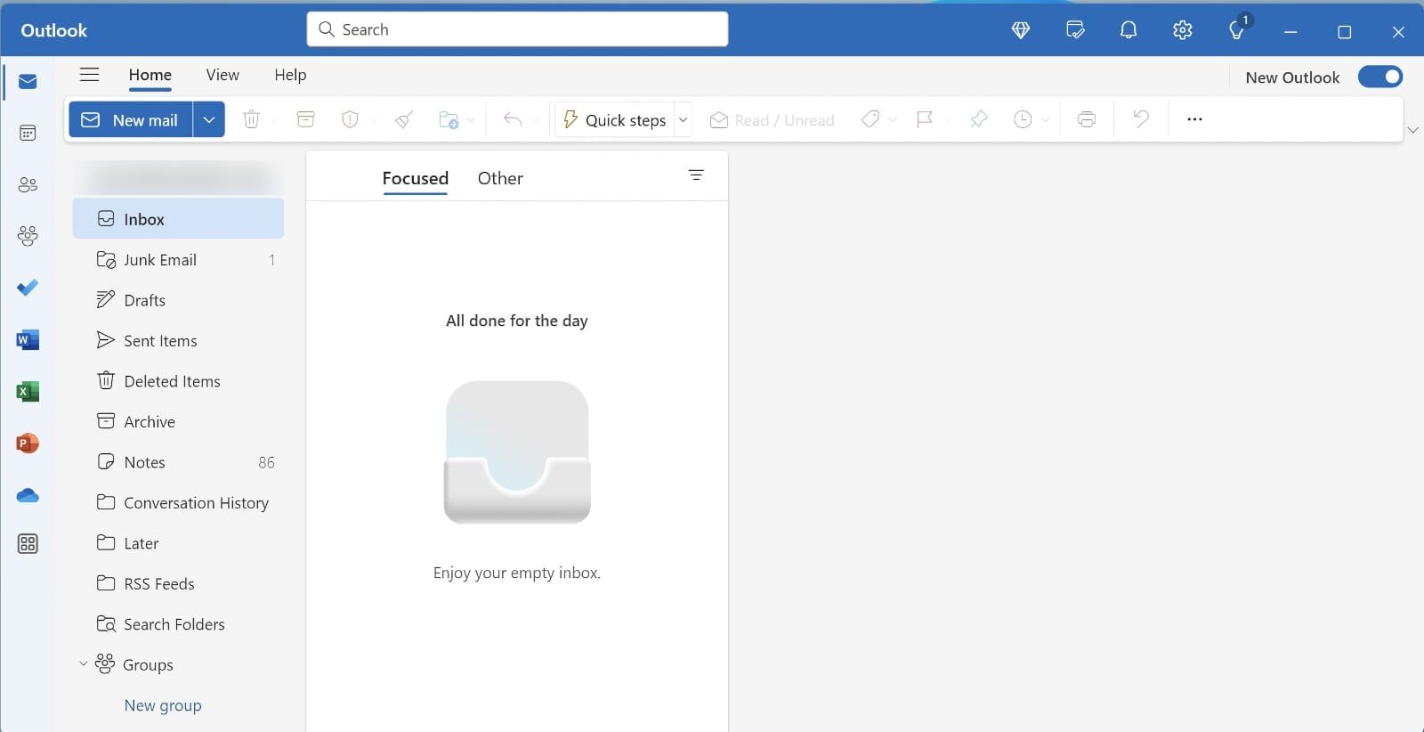 New built-in Outlook app on Windows 11-1