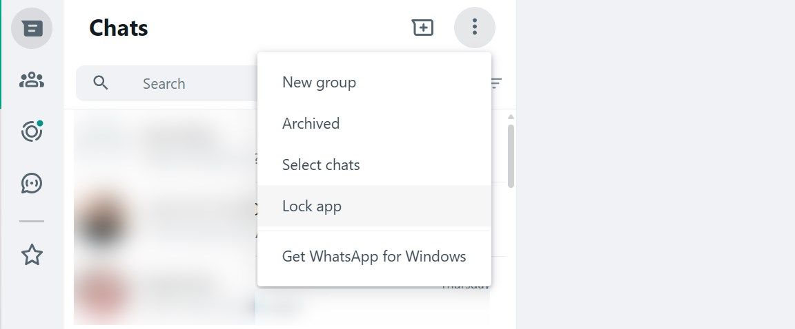 Locking whatsapp web.