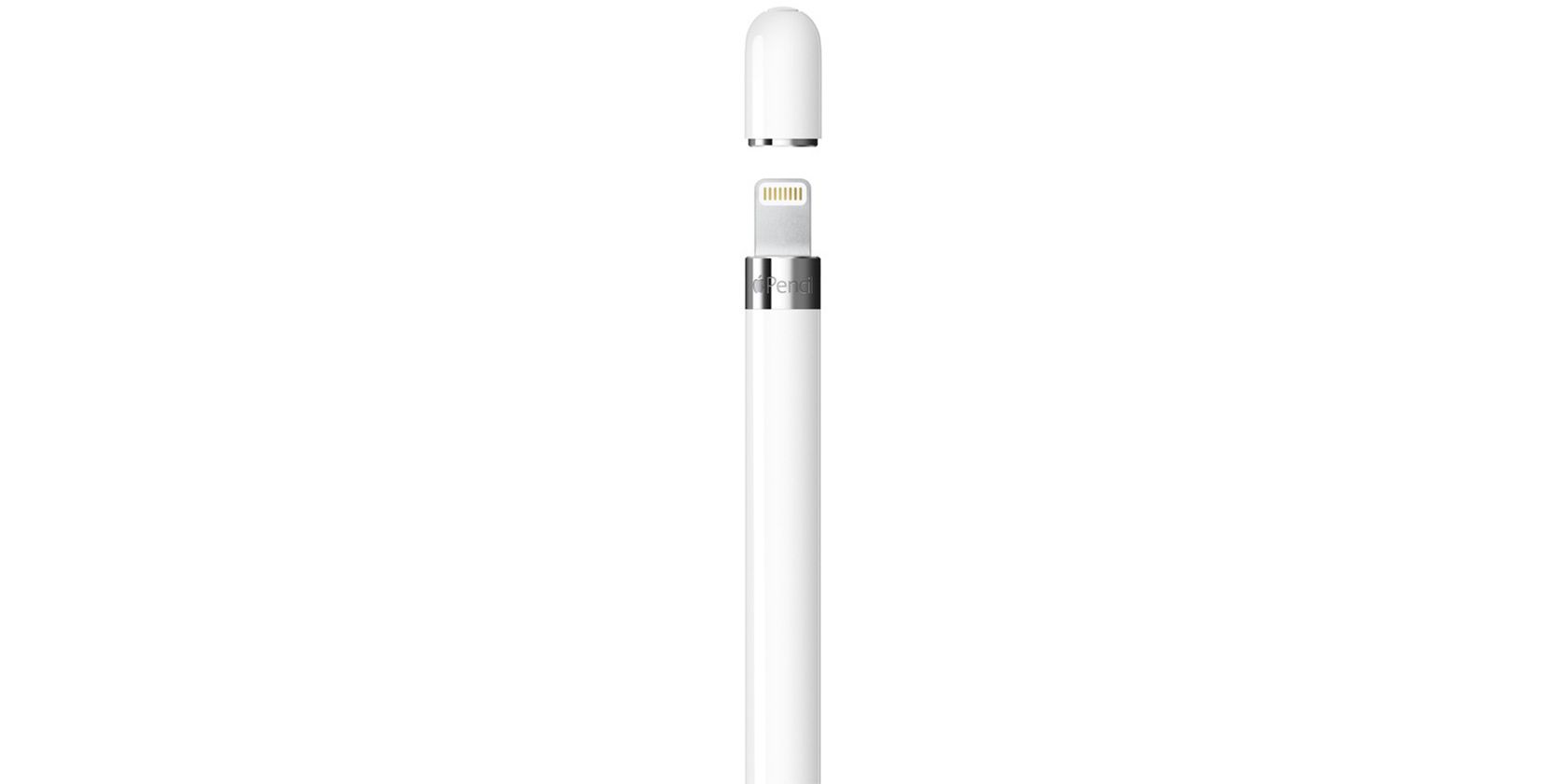 Apple Pencil (1st generation) showing its Lightning port