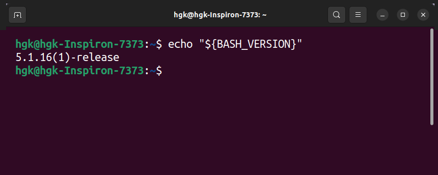 تعیین نسخه نصب شده bash از طریق یک دستور در ترمینال لینوکس