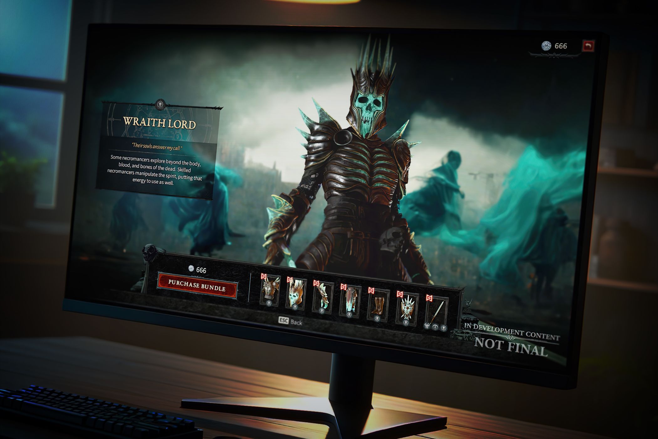  A monitor displaying a Diablo IV in-app purchase window