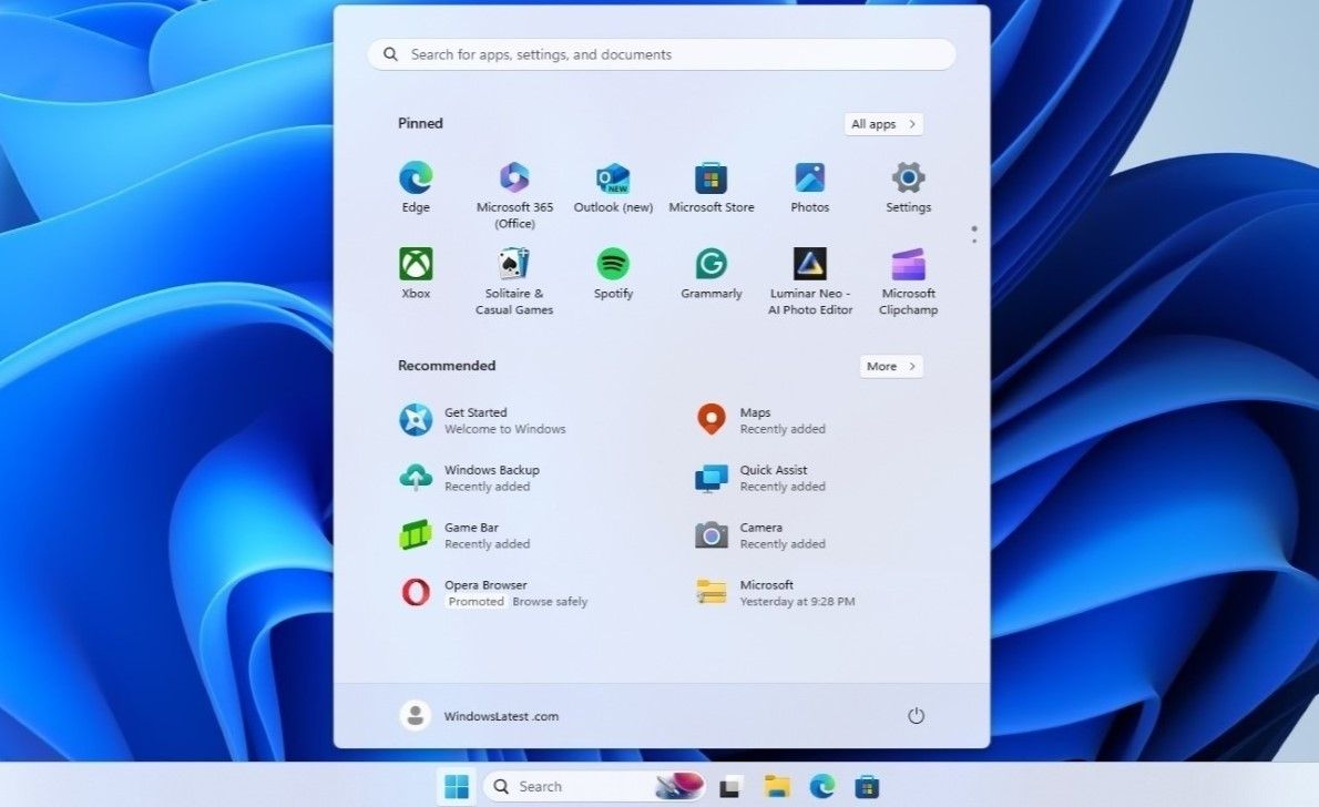 Windows 11 Start Menu Showing Ads