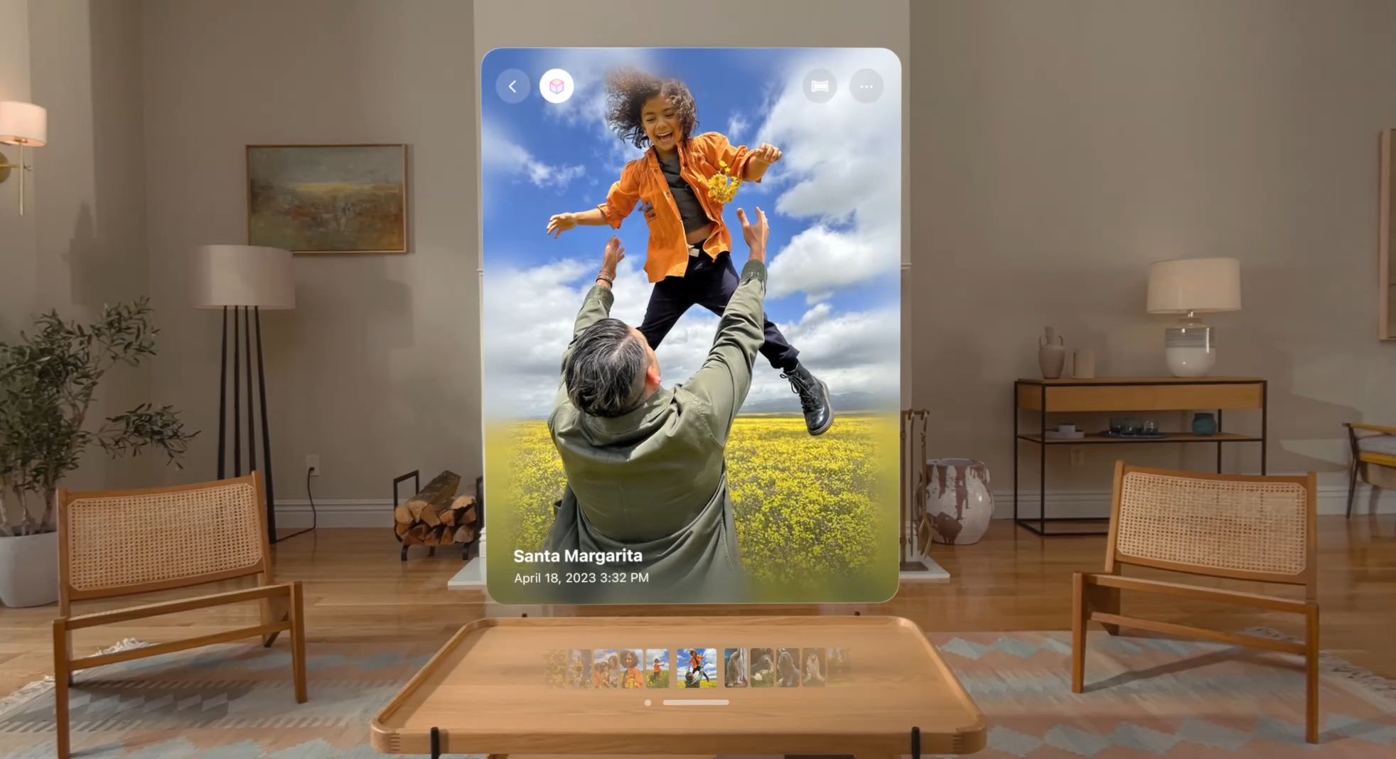 نمای Spatial Photo در Apple Vision Pro