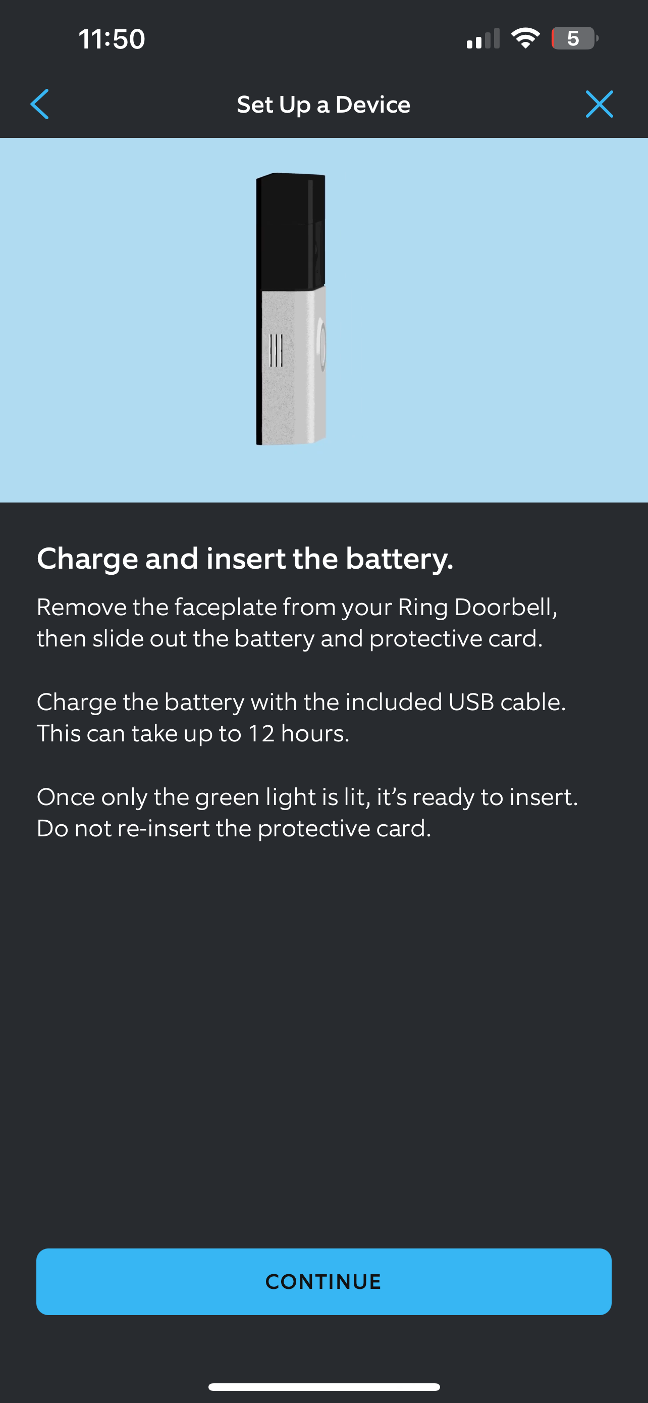 تصویر کارتونی Ring Battery Doorbell Pro از کنار