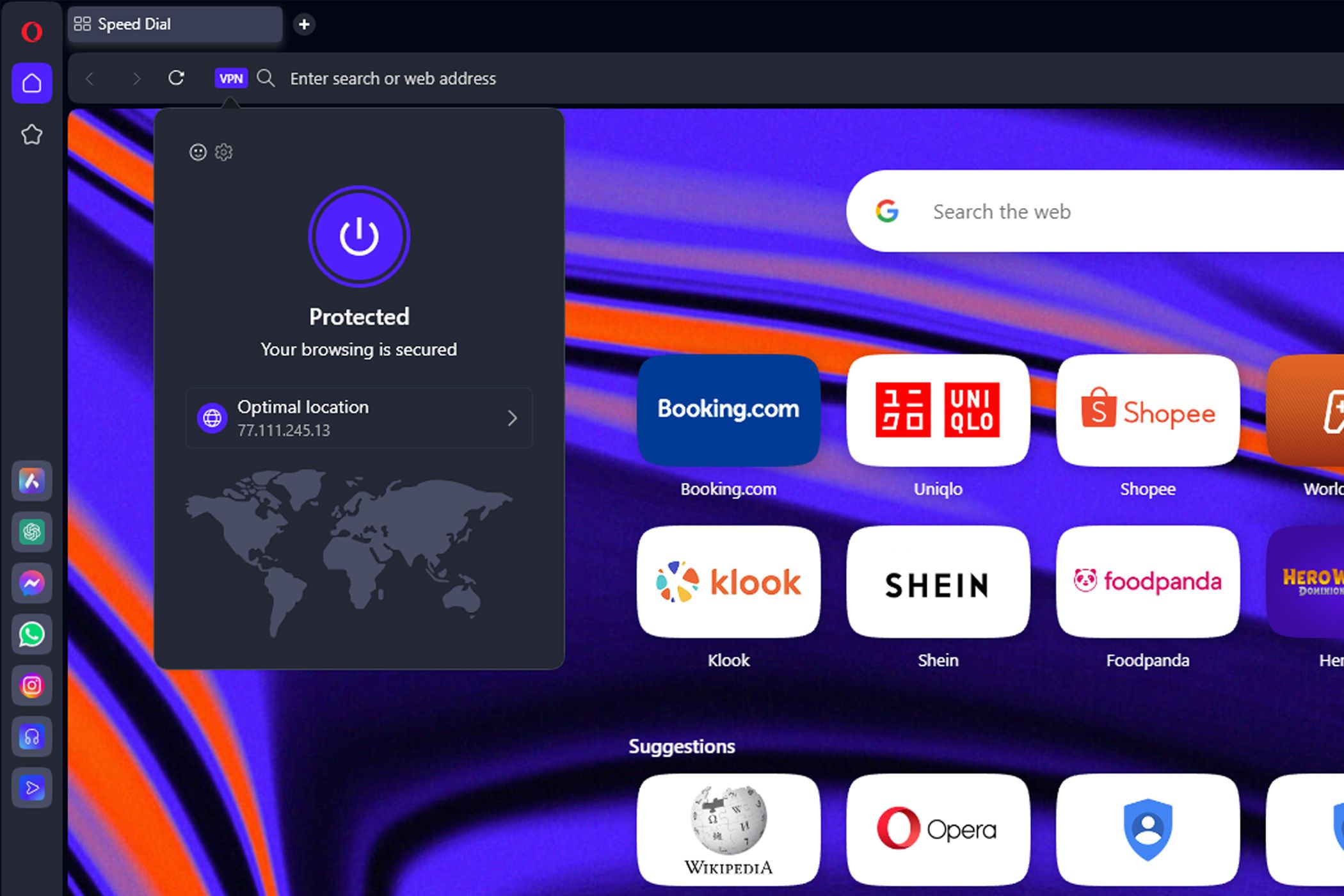 Opera Browser VPN