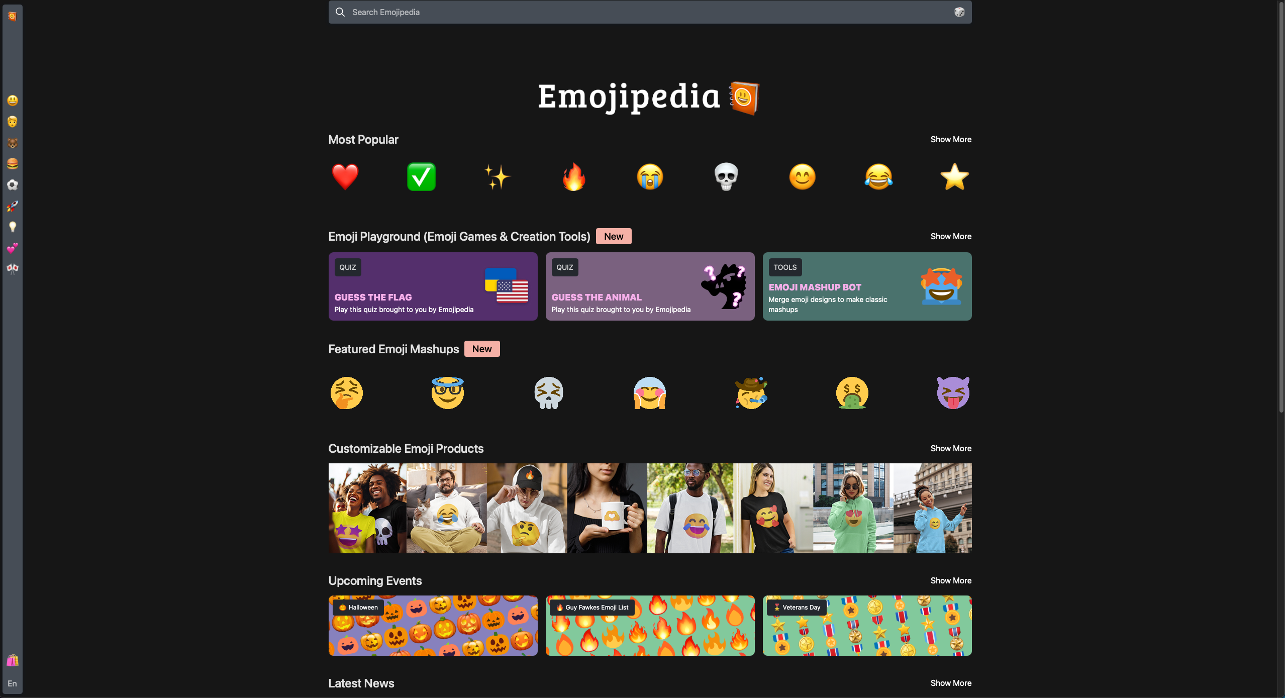 Emojipedia Home Page