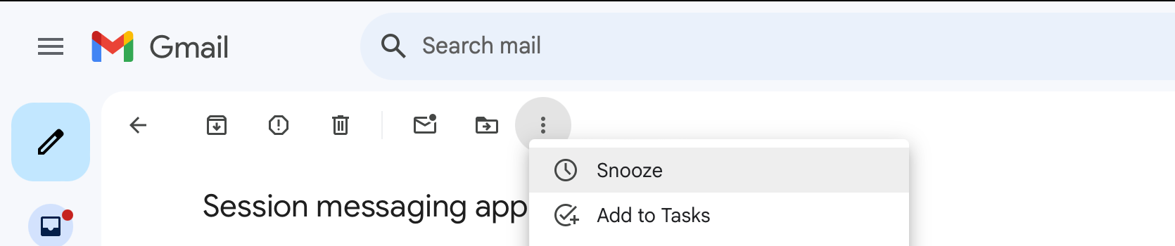 Adding a task from Gmail directly to Google Tasks