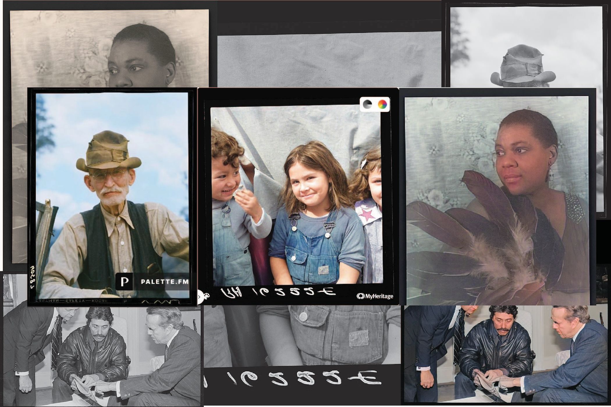 I used AI to bring old black and white family photos to life