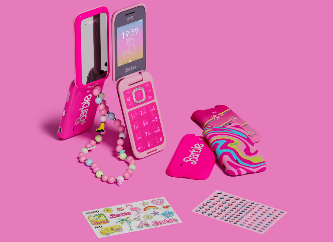 HMD's Barbie phone and the accessories you can buy for it