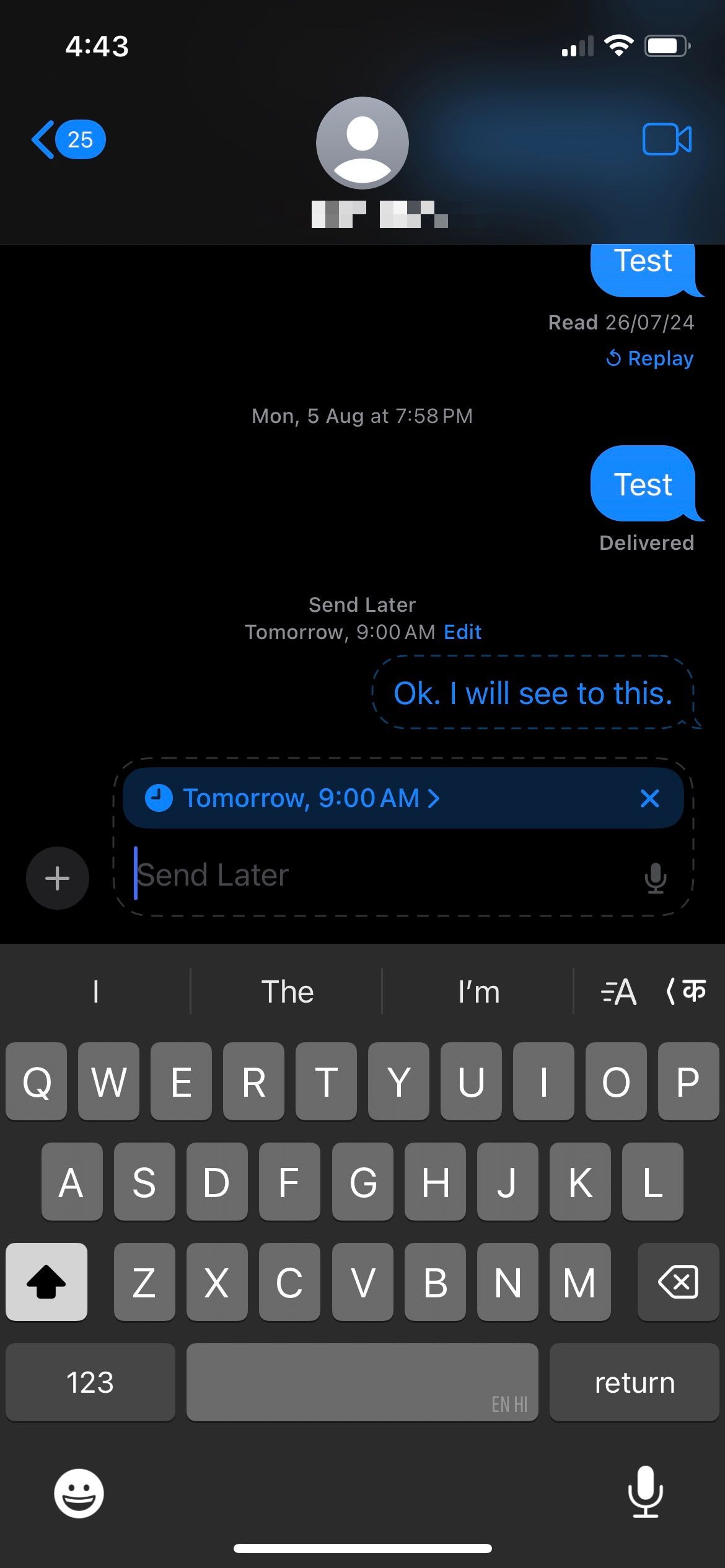 پیام در برنامه پیام‌های iOS 18 برنامه‌ریزی شده است