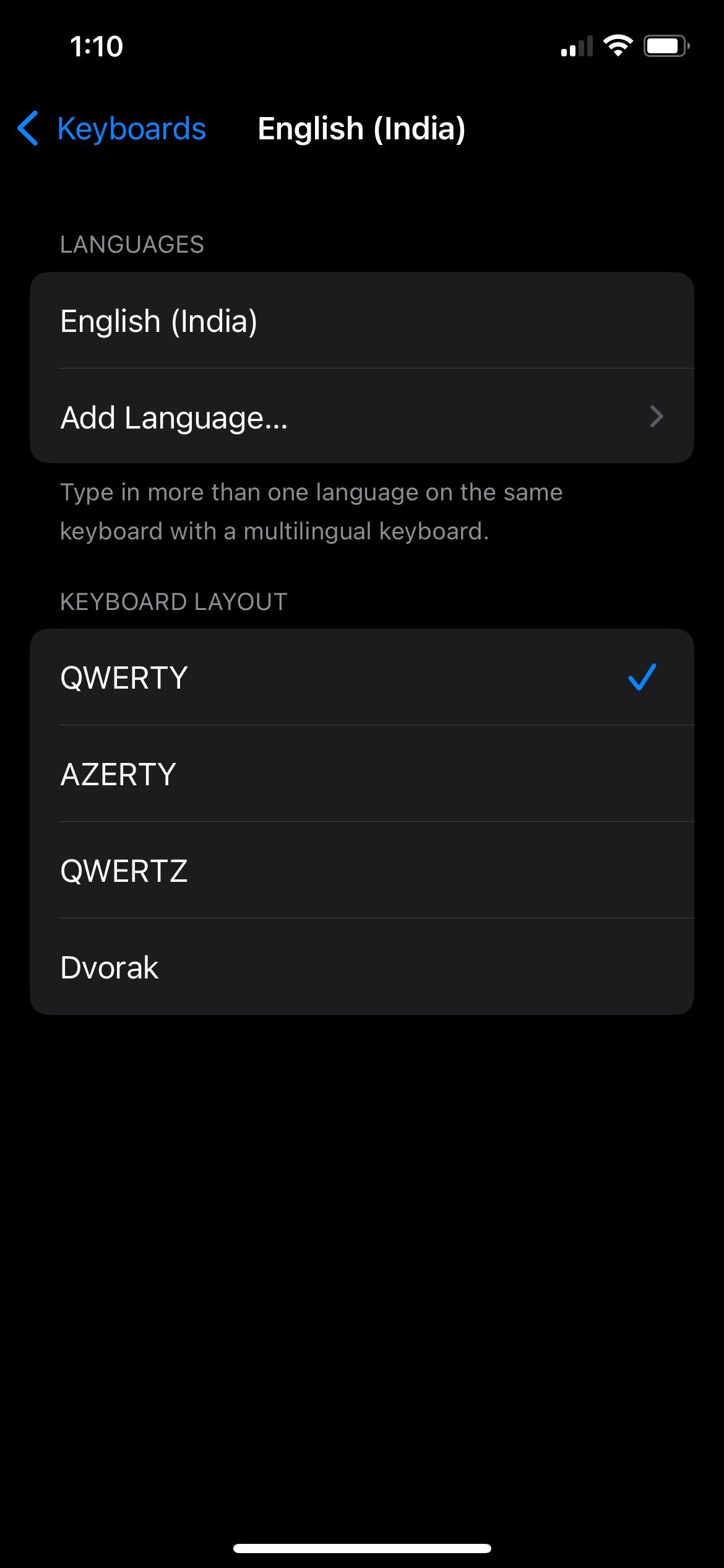 تنظیمات صفحه کلید در iOS 18 در آیفون