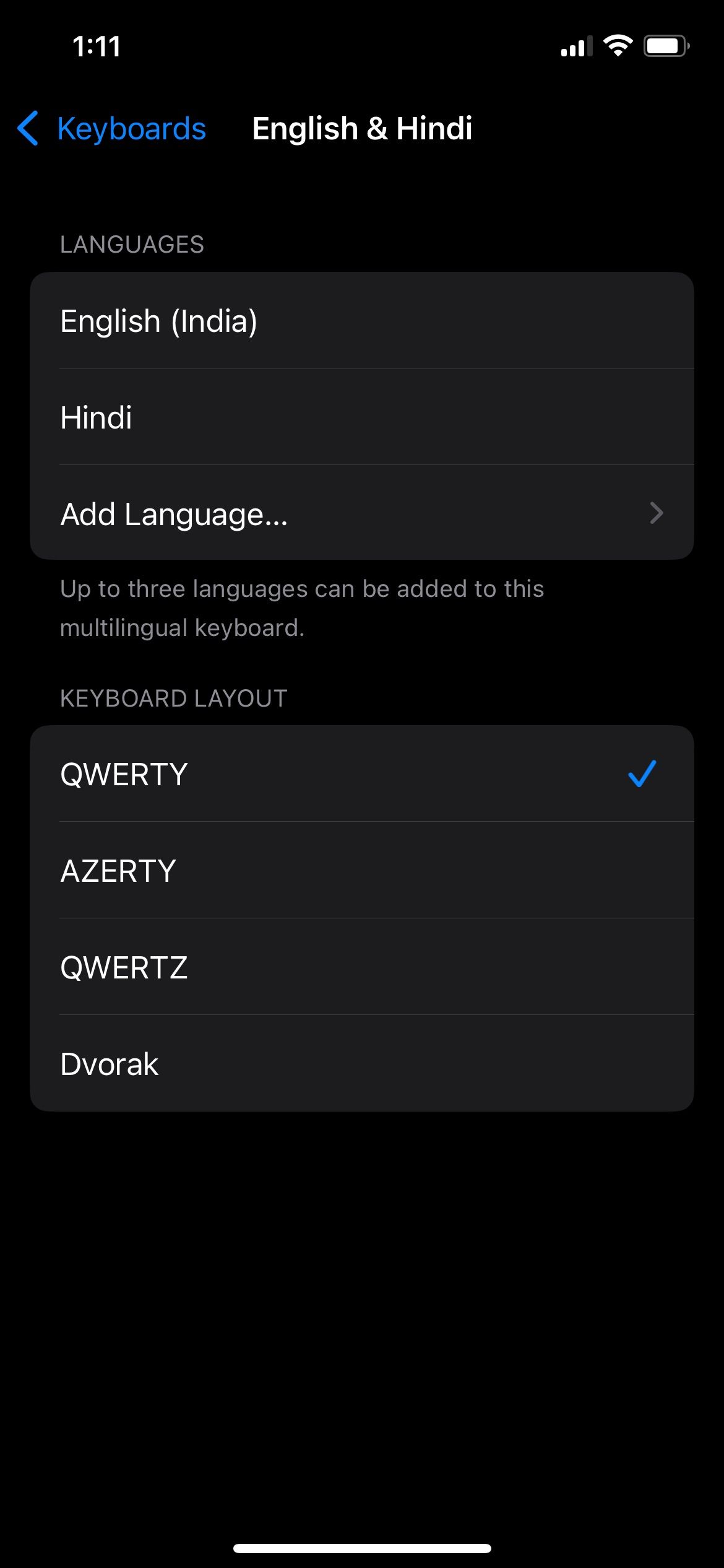 راه اندازی صفحه کلید چند زبانه در iOS 18