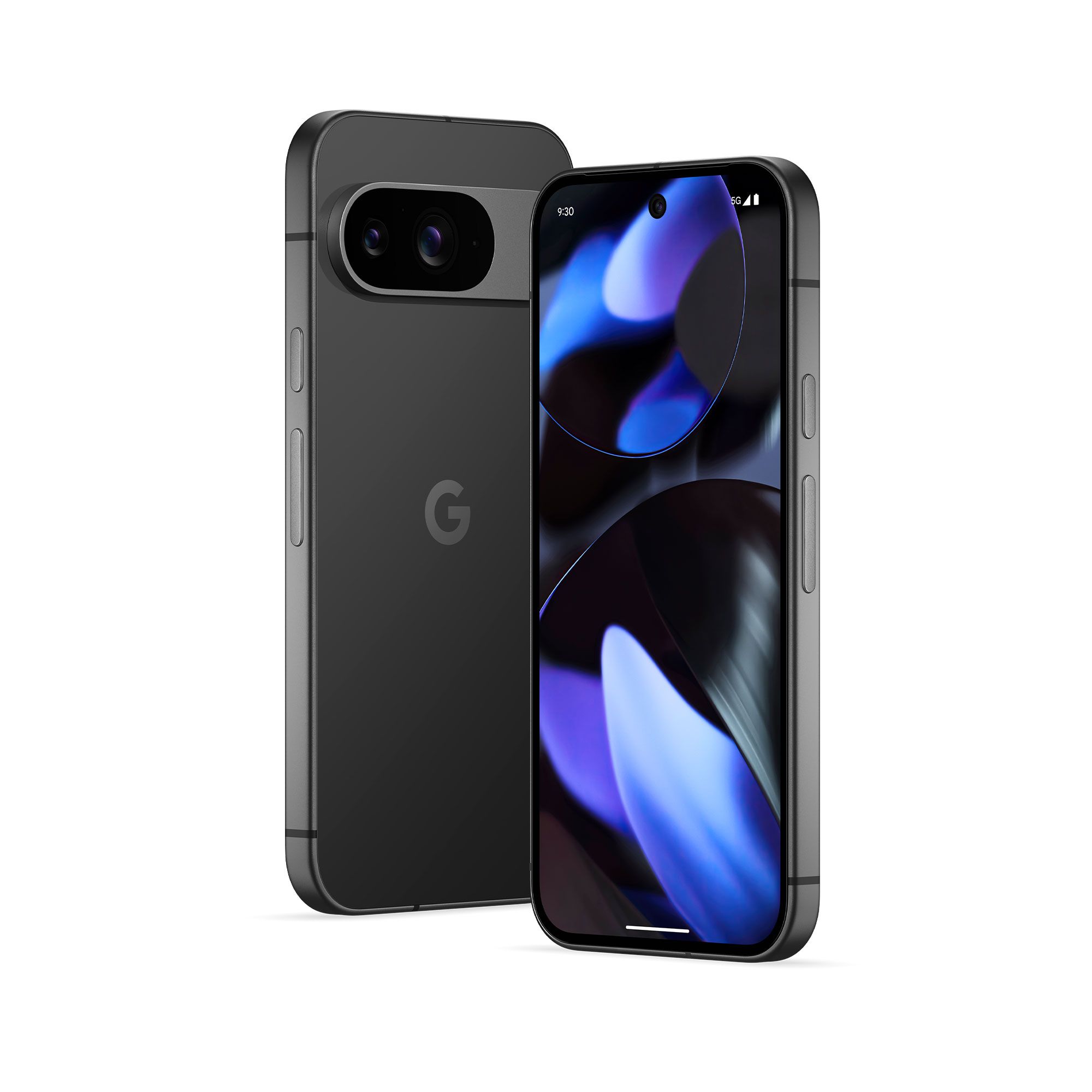 Obsidian Google Pixel 9 در پس‌زمینه سفید