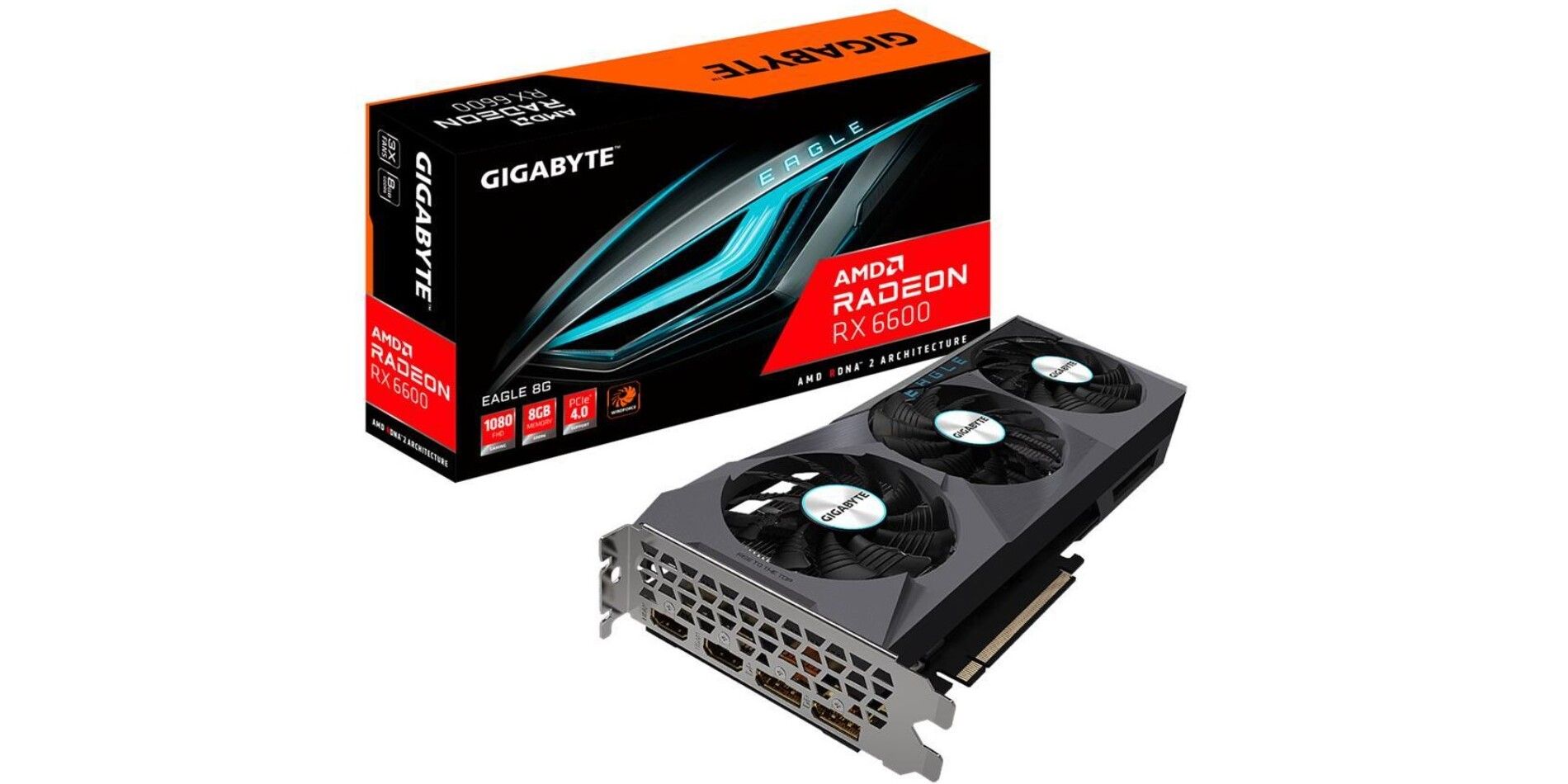 نسخه گیگا بایت amd radeon rx 6600 gpu