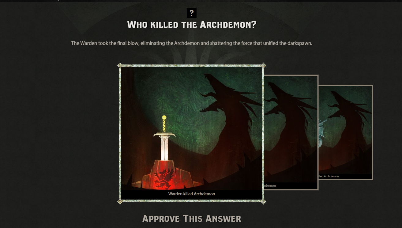 dragon age keep decisions from dragon age origins