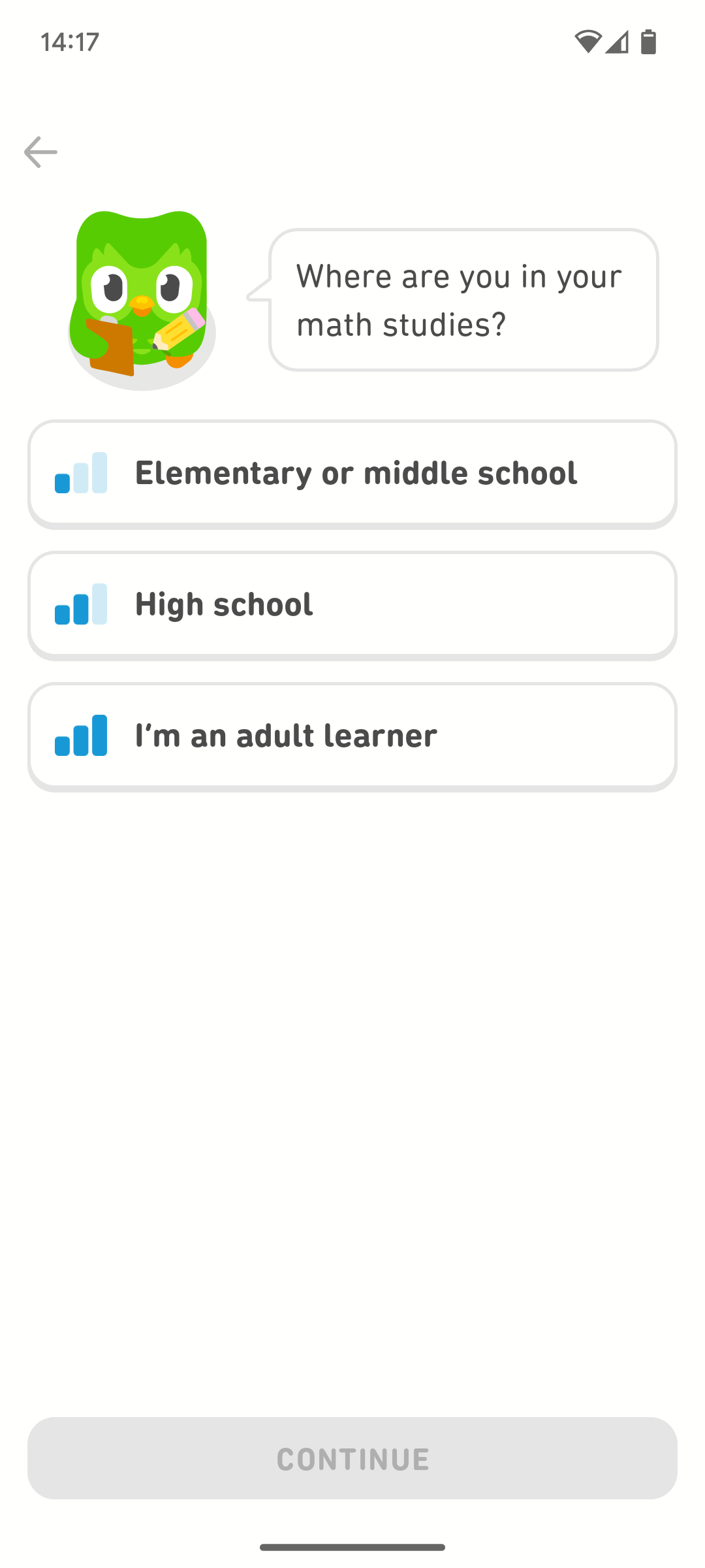 Questions asked before Duolingo's Math course