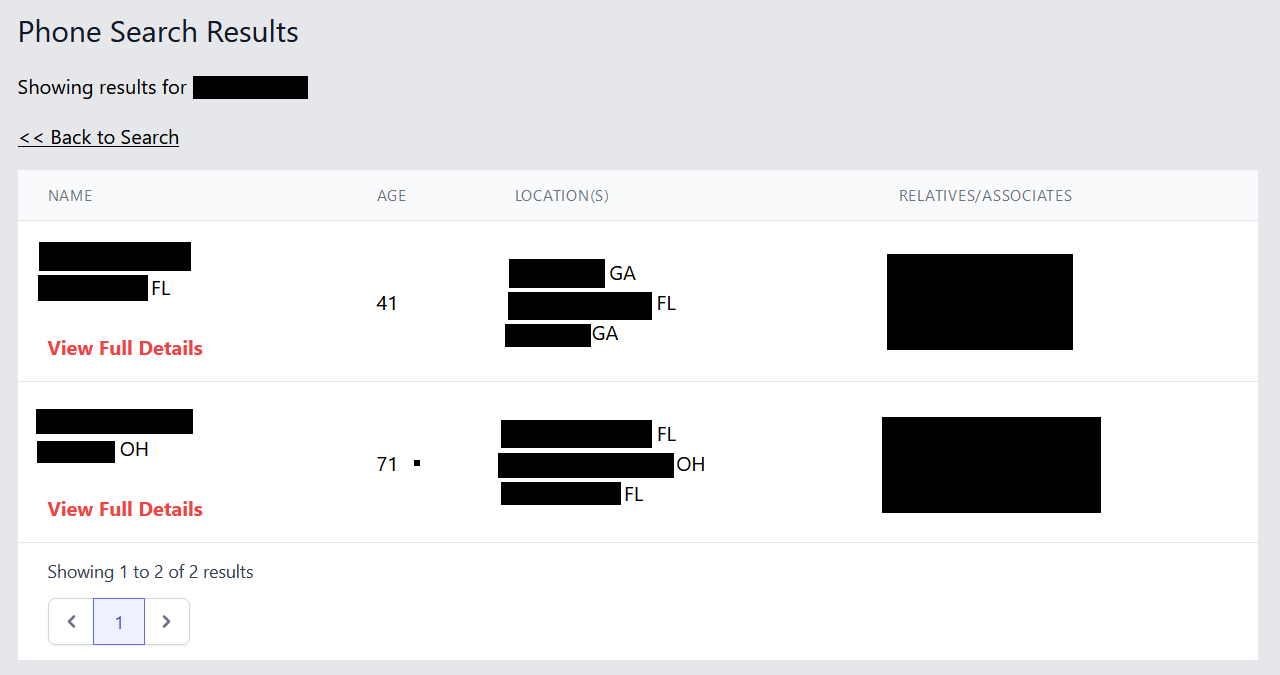 identifying someone from cell revealer results