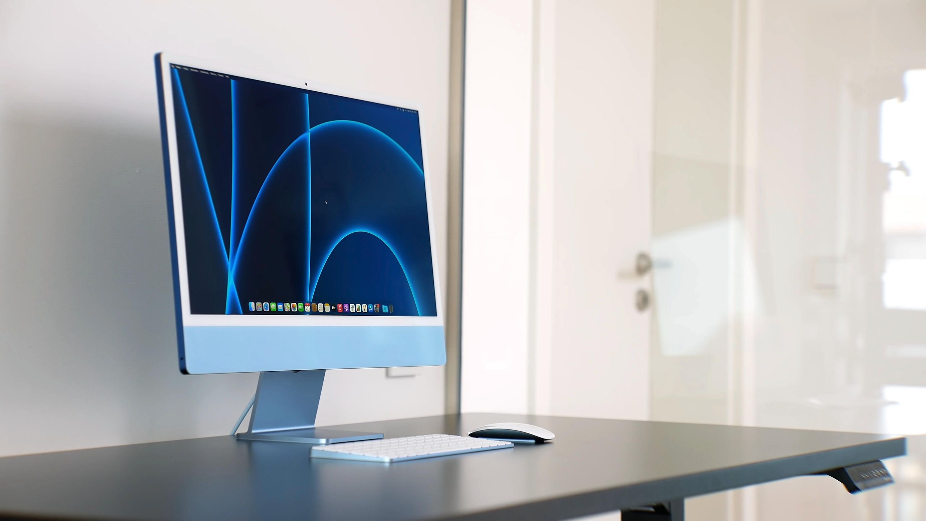 an iMac on a desk