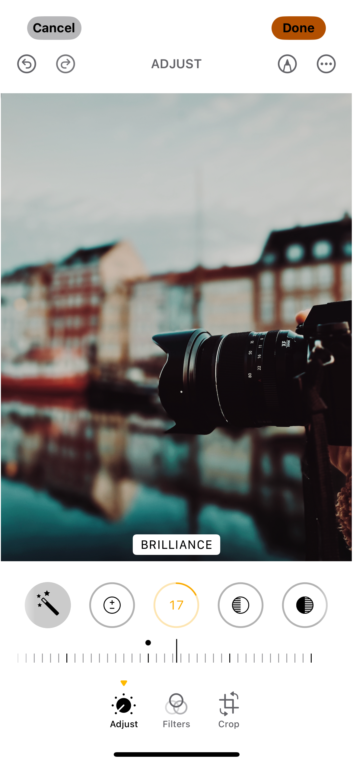 Adding Brilliance in the iOS Photos App