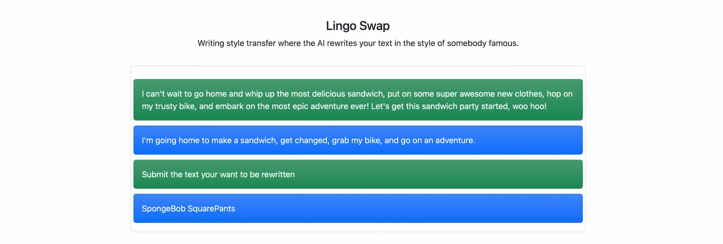 با استفاده از برنامه LingoSwap