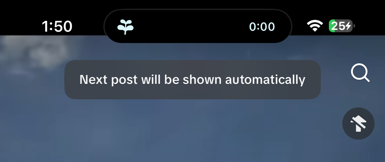 %22Next post will be shown automatically%22 prompt 